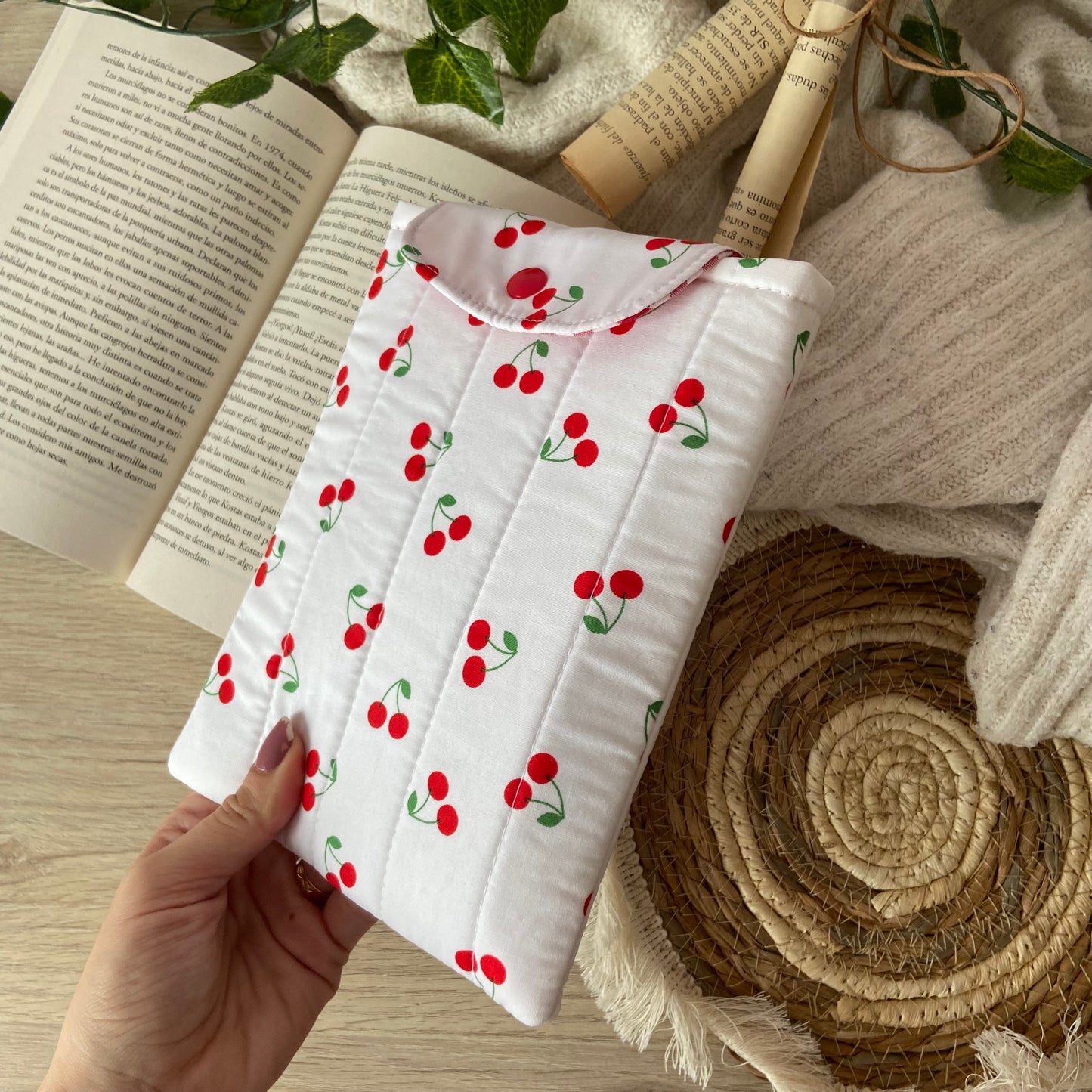 Funda kindle/kobo libra colour cerezitas