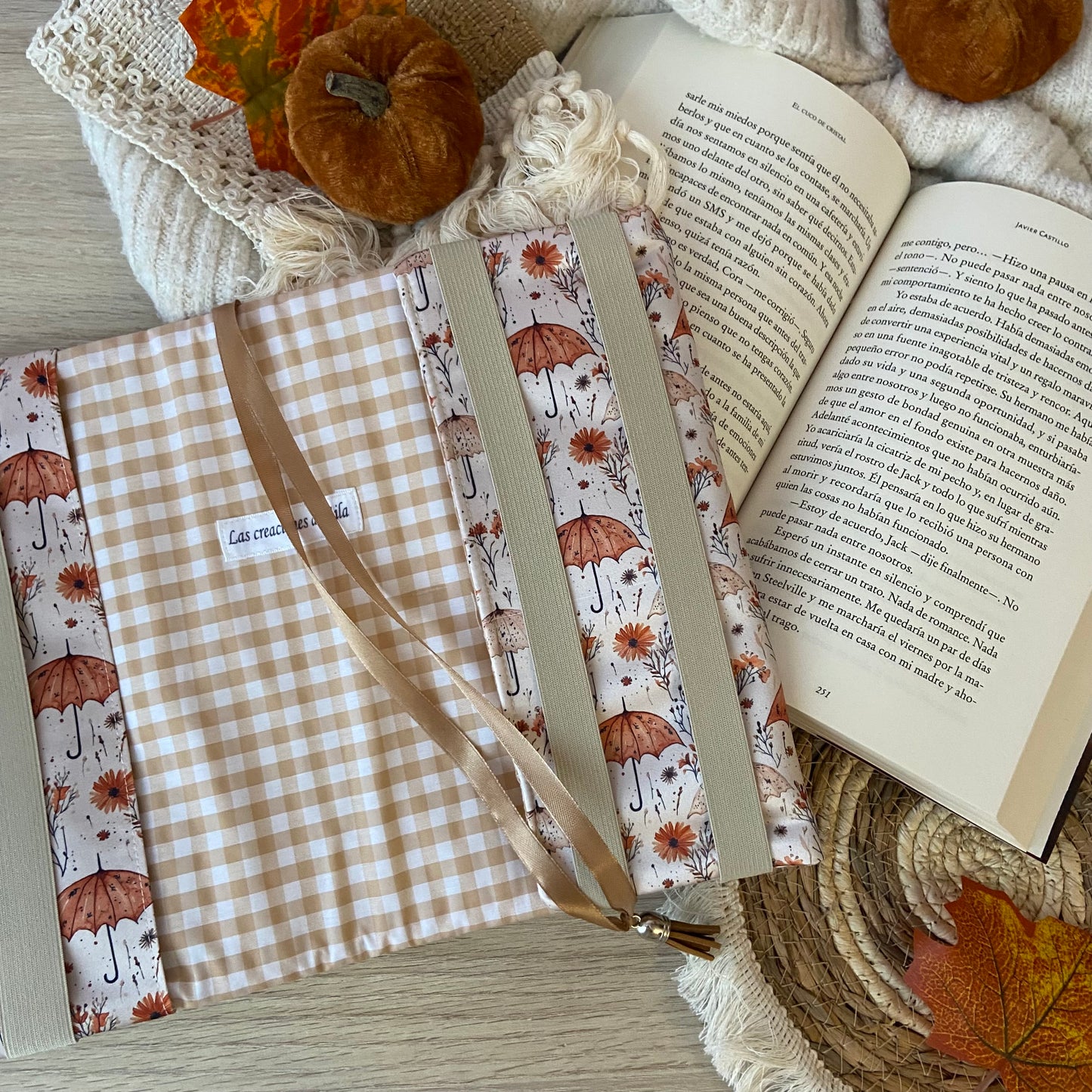 Funda ajustable paraguas otoñales
