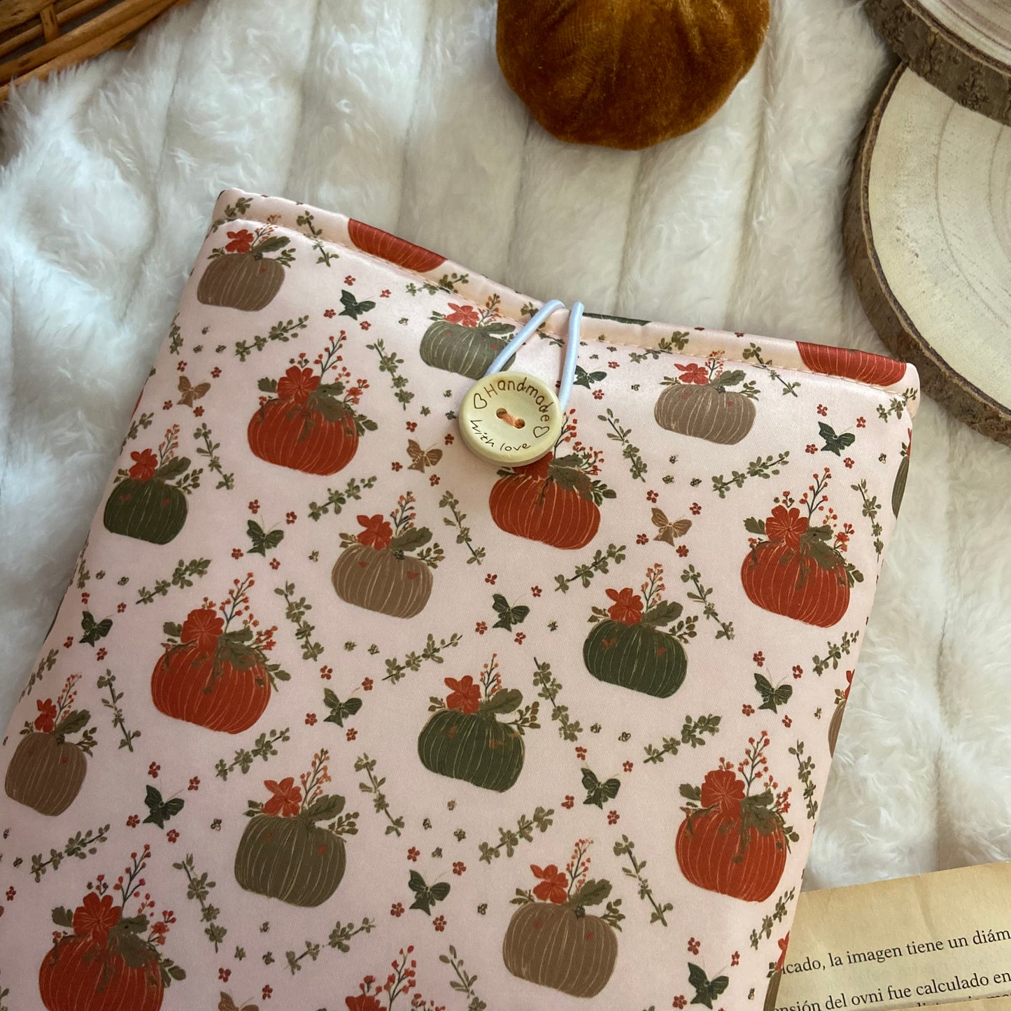 Funda literaria calabazas mágicas