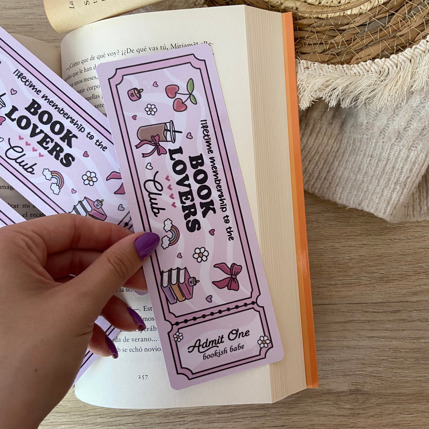 Marcapáginas Book lovers club