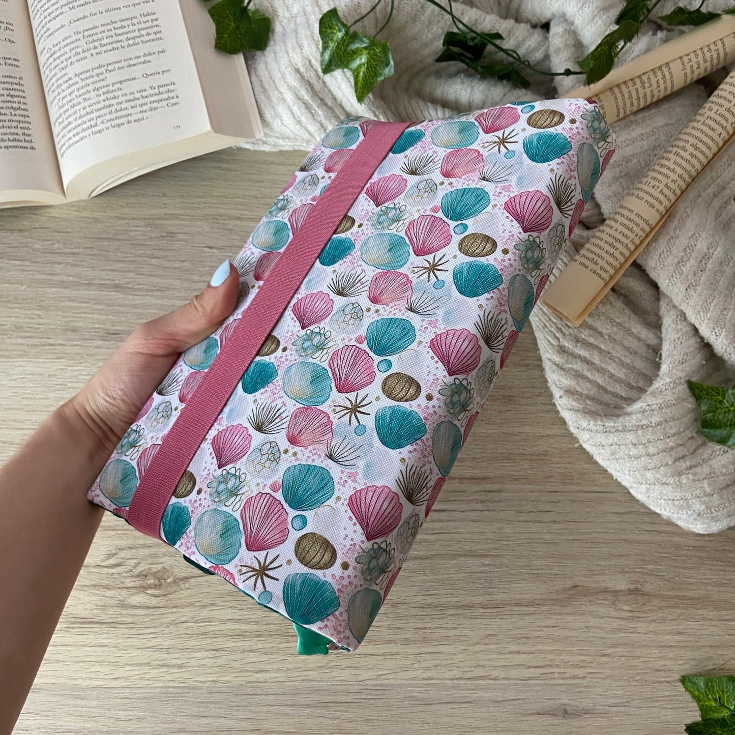 Funda ajustable conchas marinas impermeable