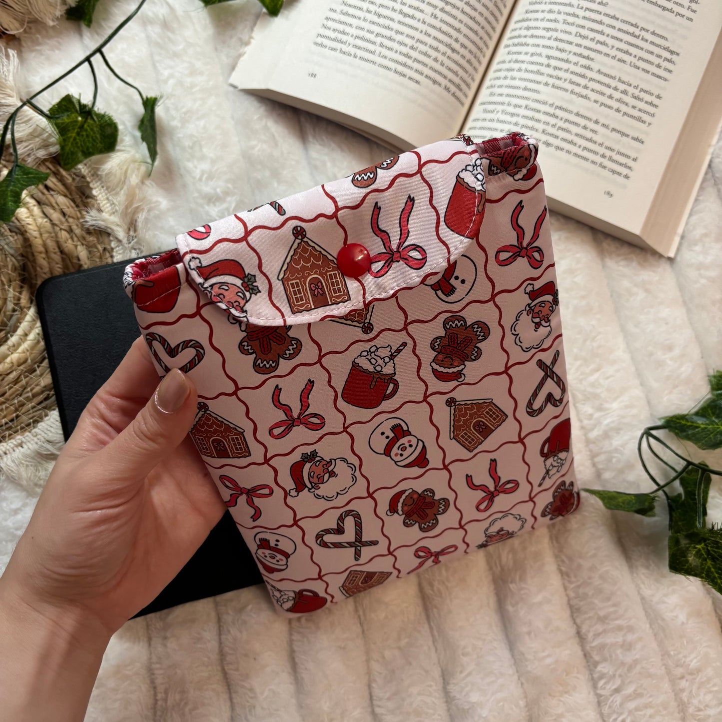 Funda kindle/kobo libra colour Santa Claus is coming to town