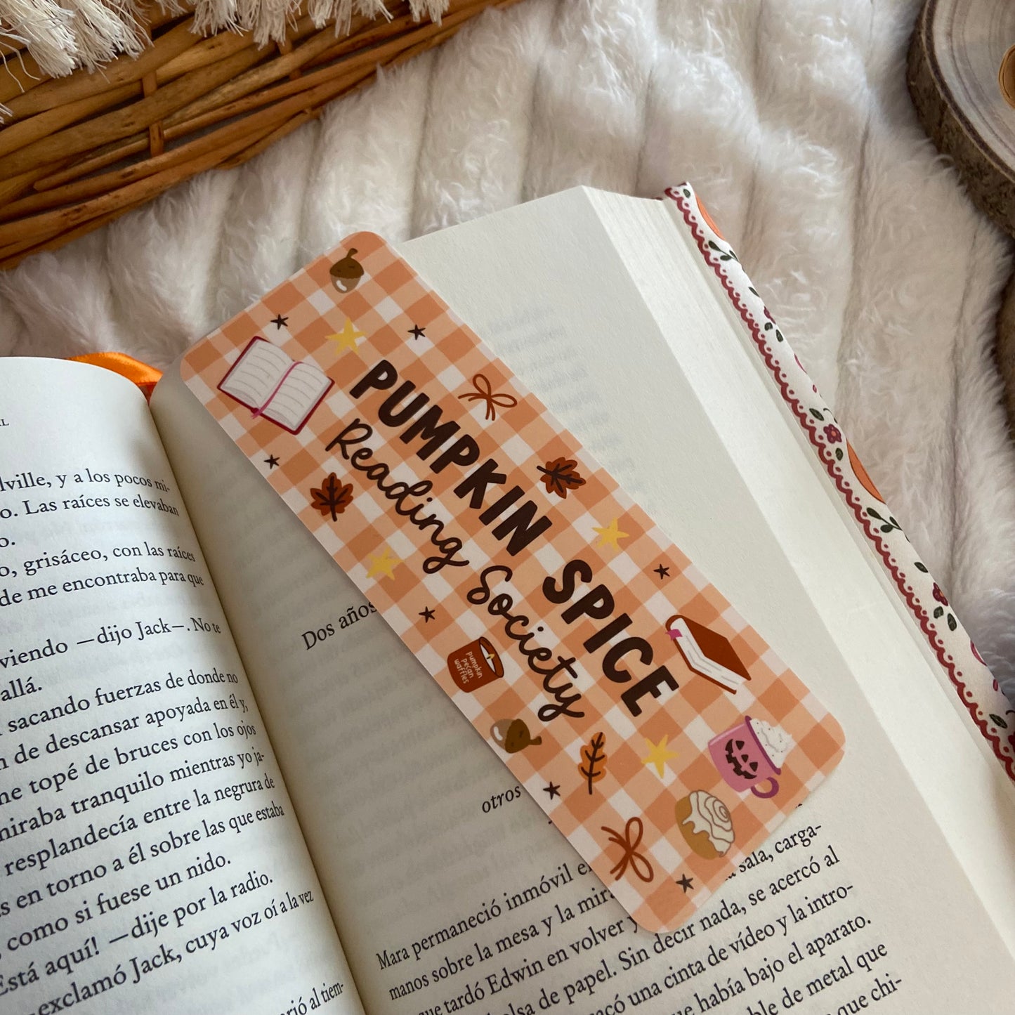 Marcapáginas Pumpkin spice reading society