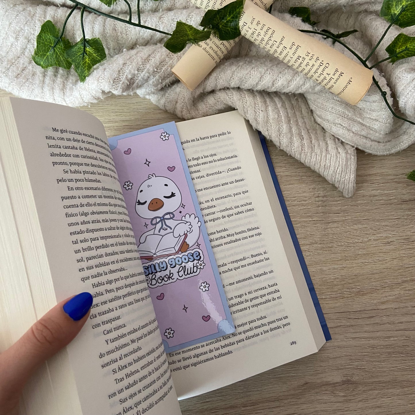 Marcapáginas Silly goose bookclub