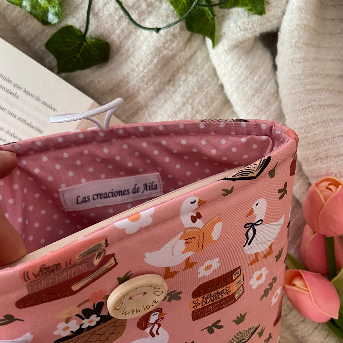 Funda literaria ocas primaverales