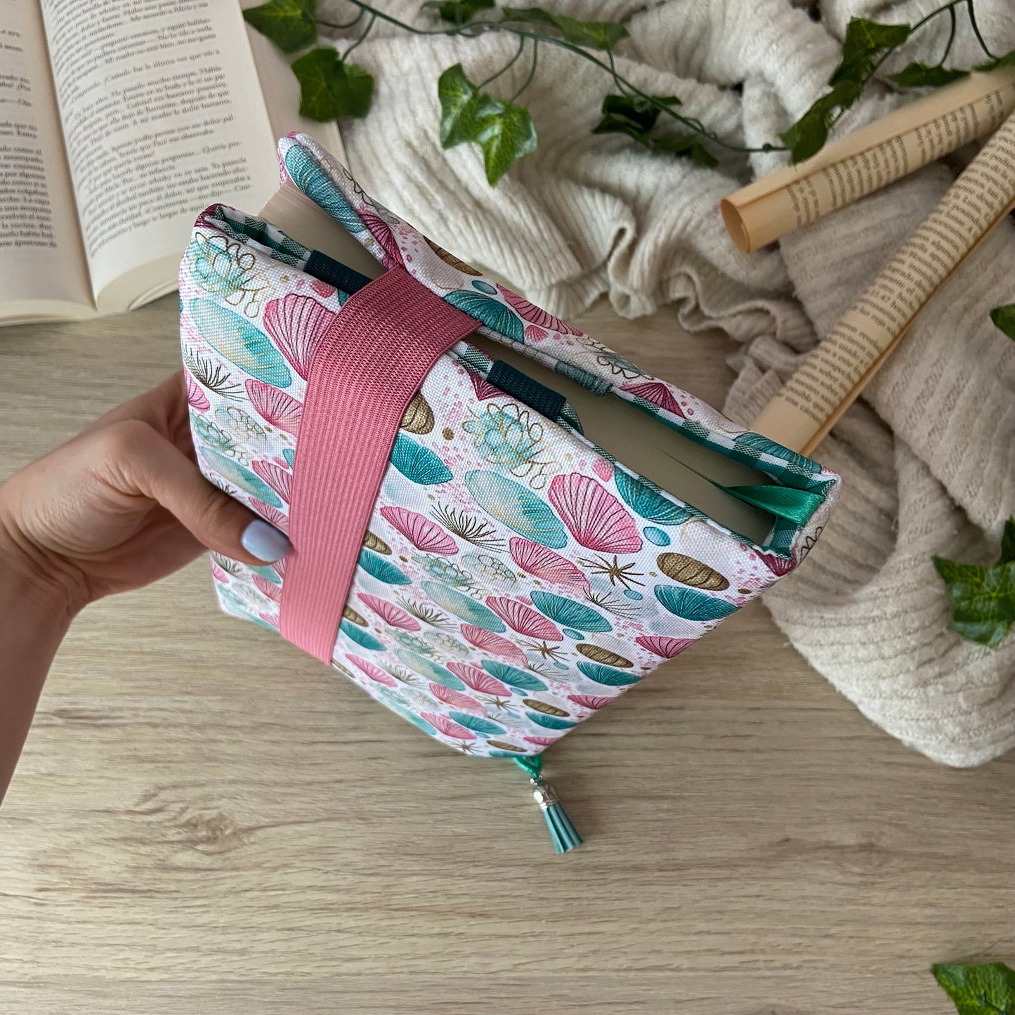 Funda ajustable conchas marinas impermeable
