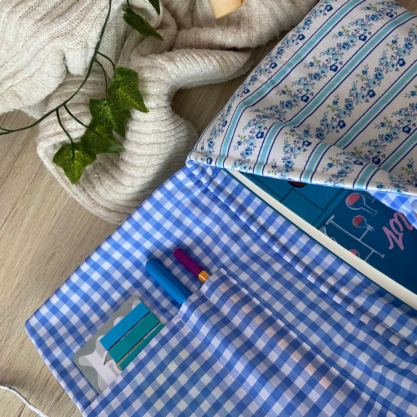 Funda acolchada bleu