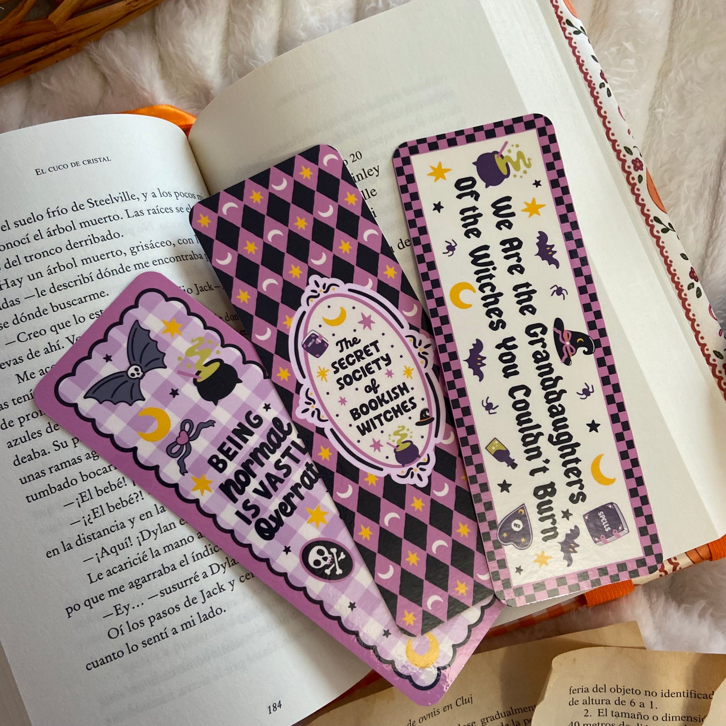 Pack 3 marcapáginas Bookish witches