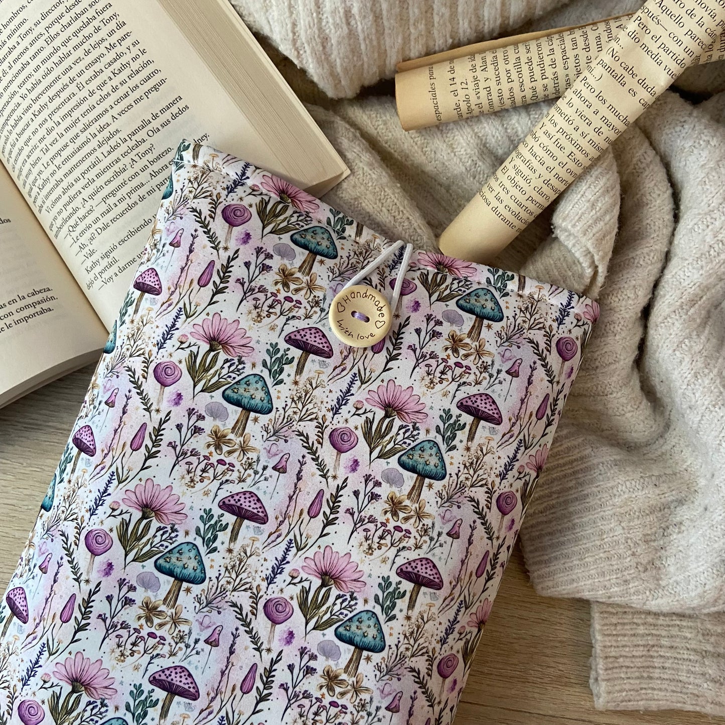 Funda literaria jardín mágico