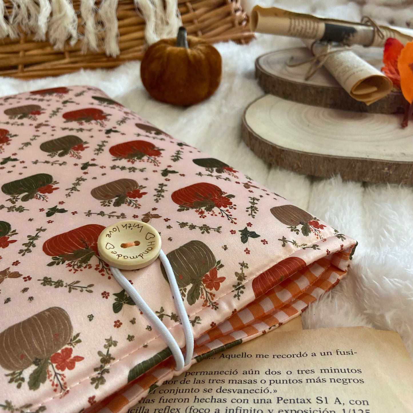 Funda literaria calabazas mágicas