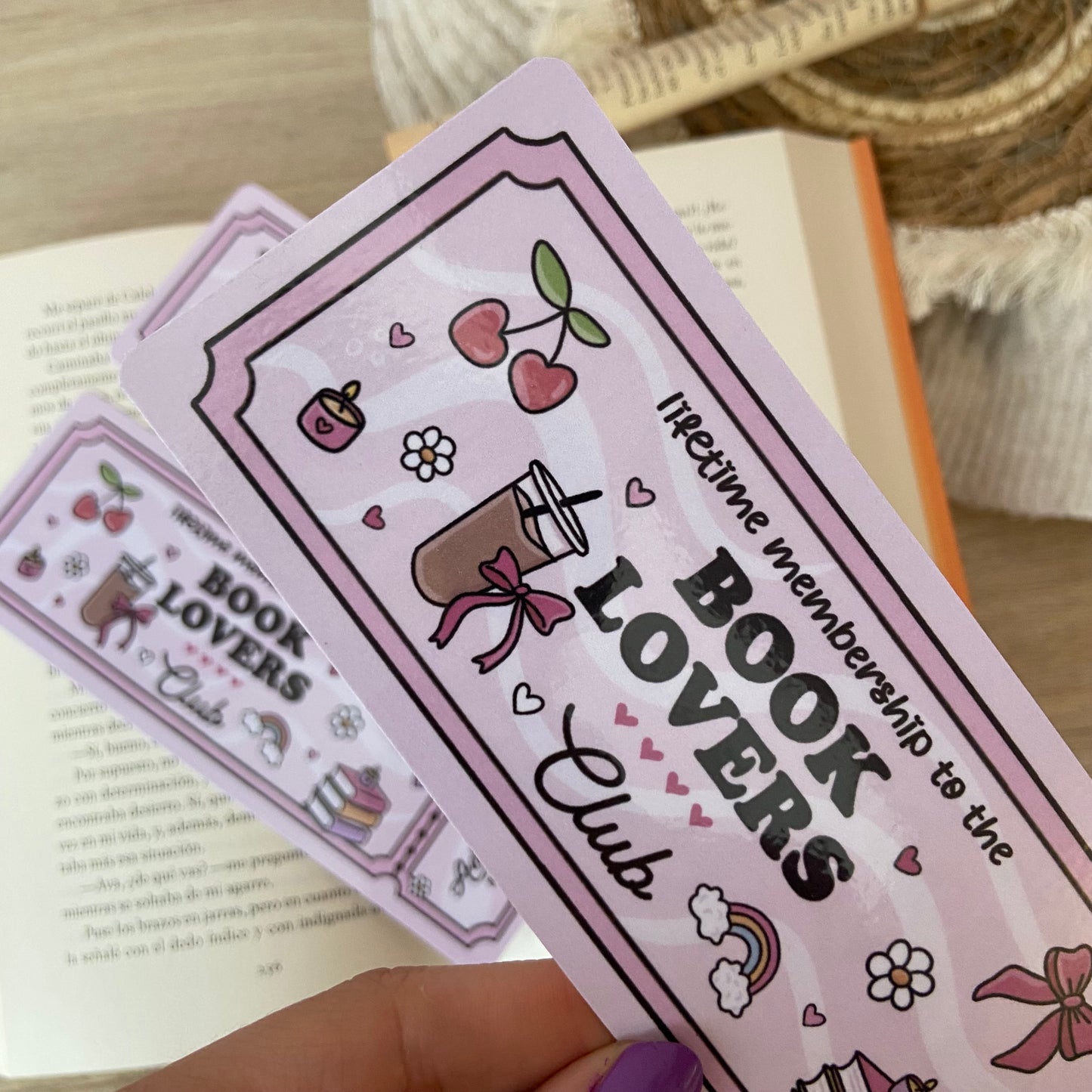 Marcapáginas Book lovers club