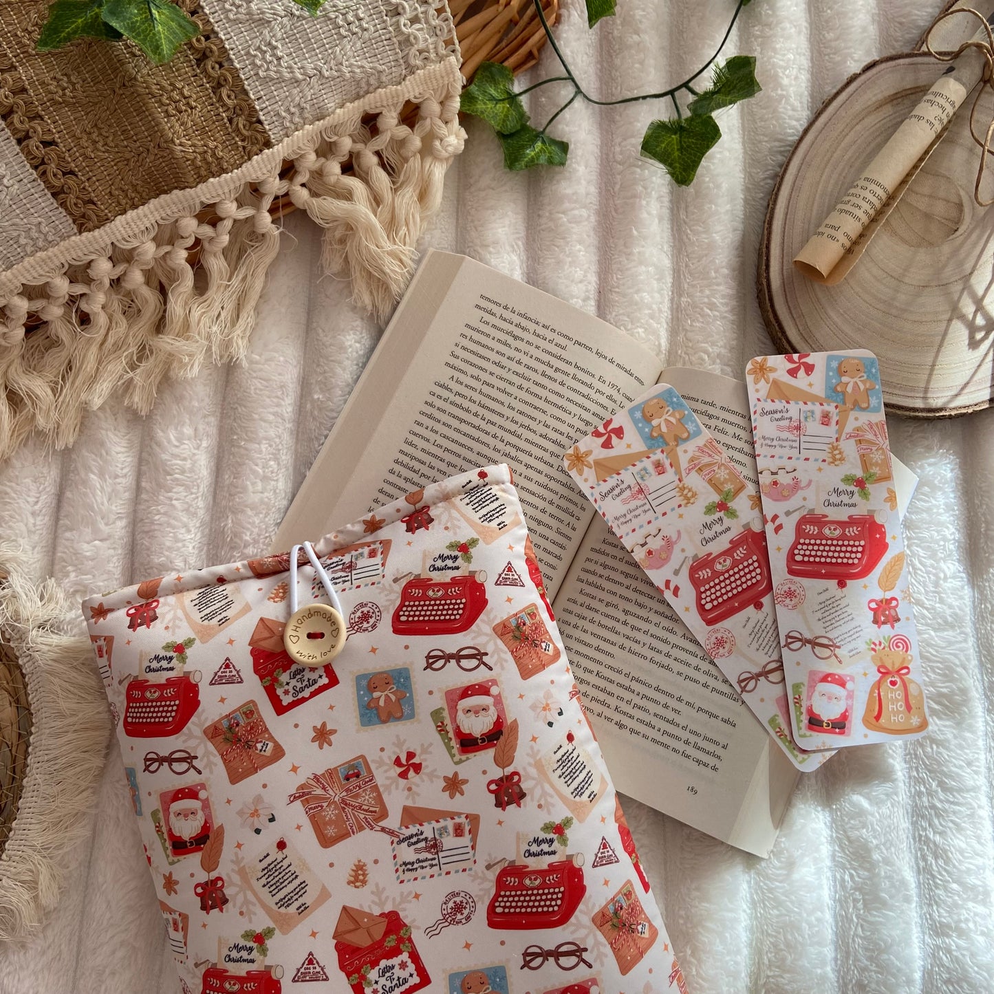 Funda literaria carta a santa claus