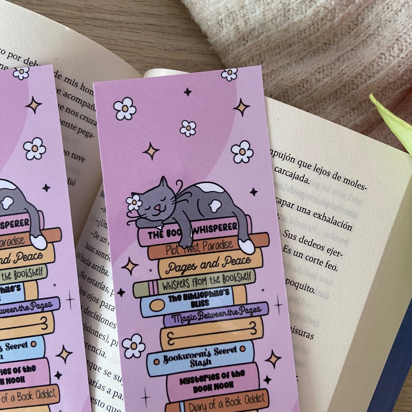 Marcapáginas cat booklover