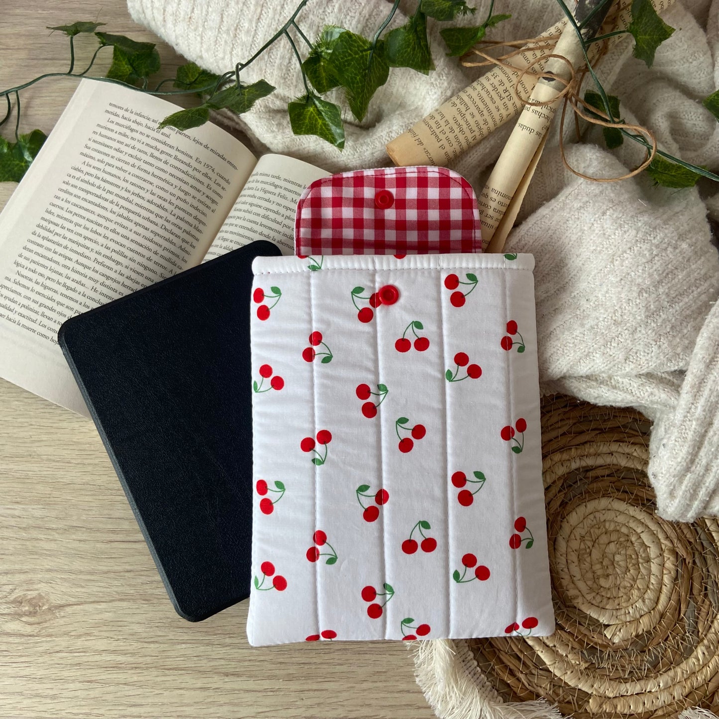 Funda kindle/kobo libra colour cerezitas