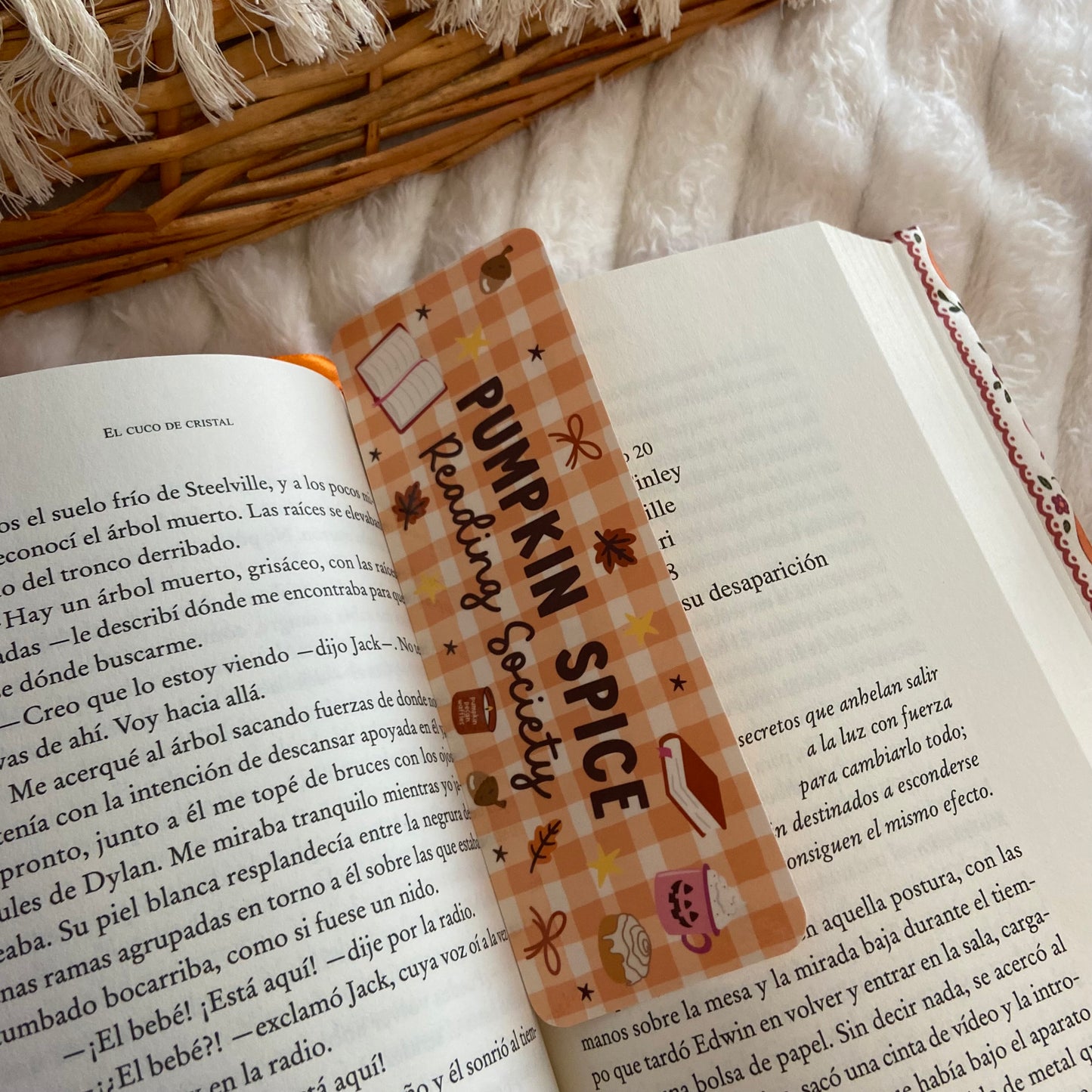 Marcapáginas Pumpkin spice reading society