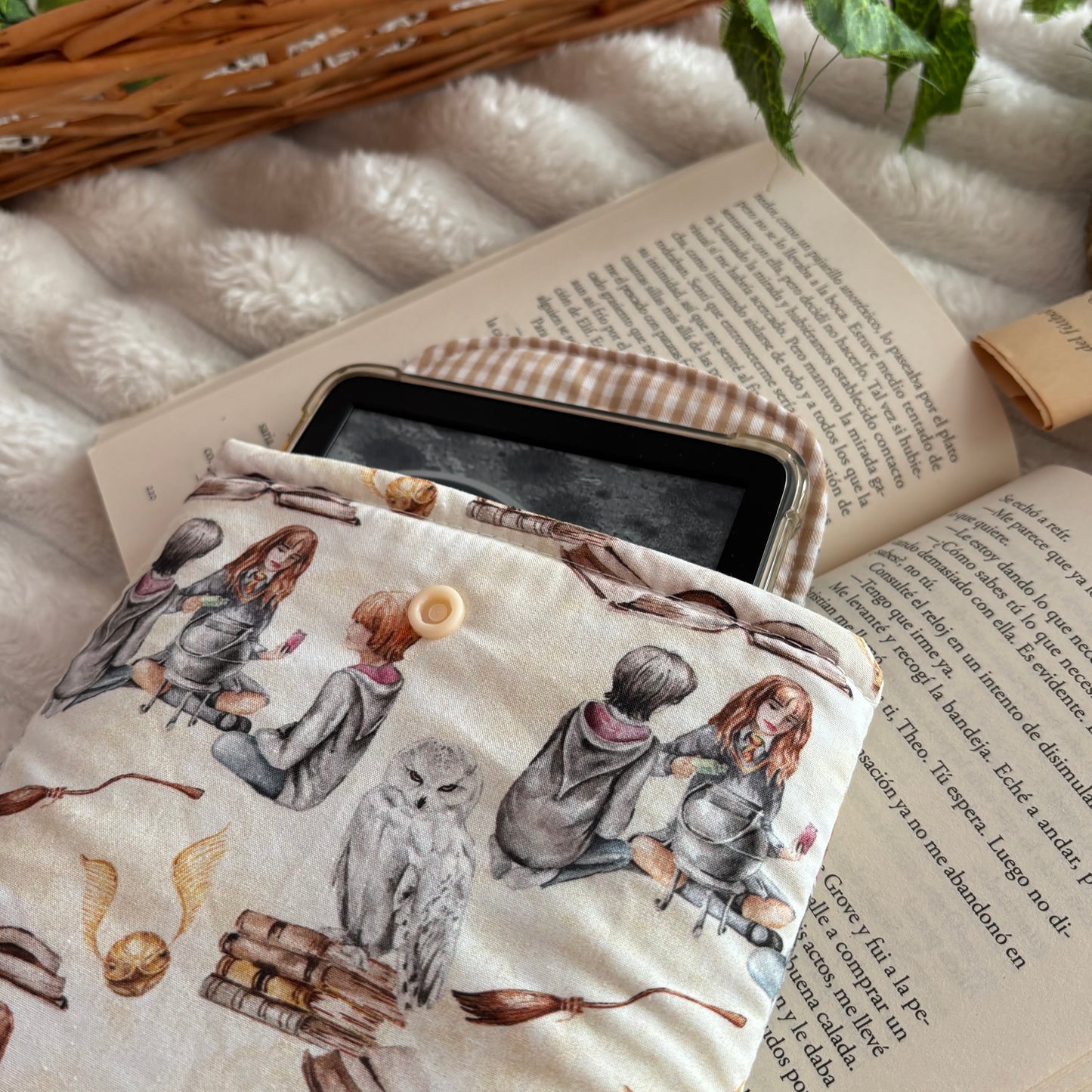 Funda para ebook Harry Ron y Hermione