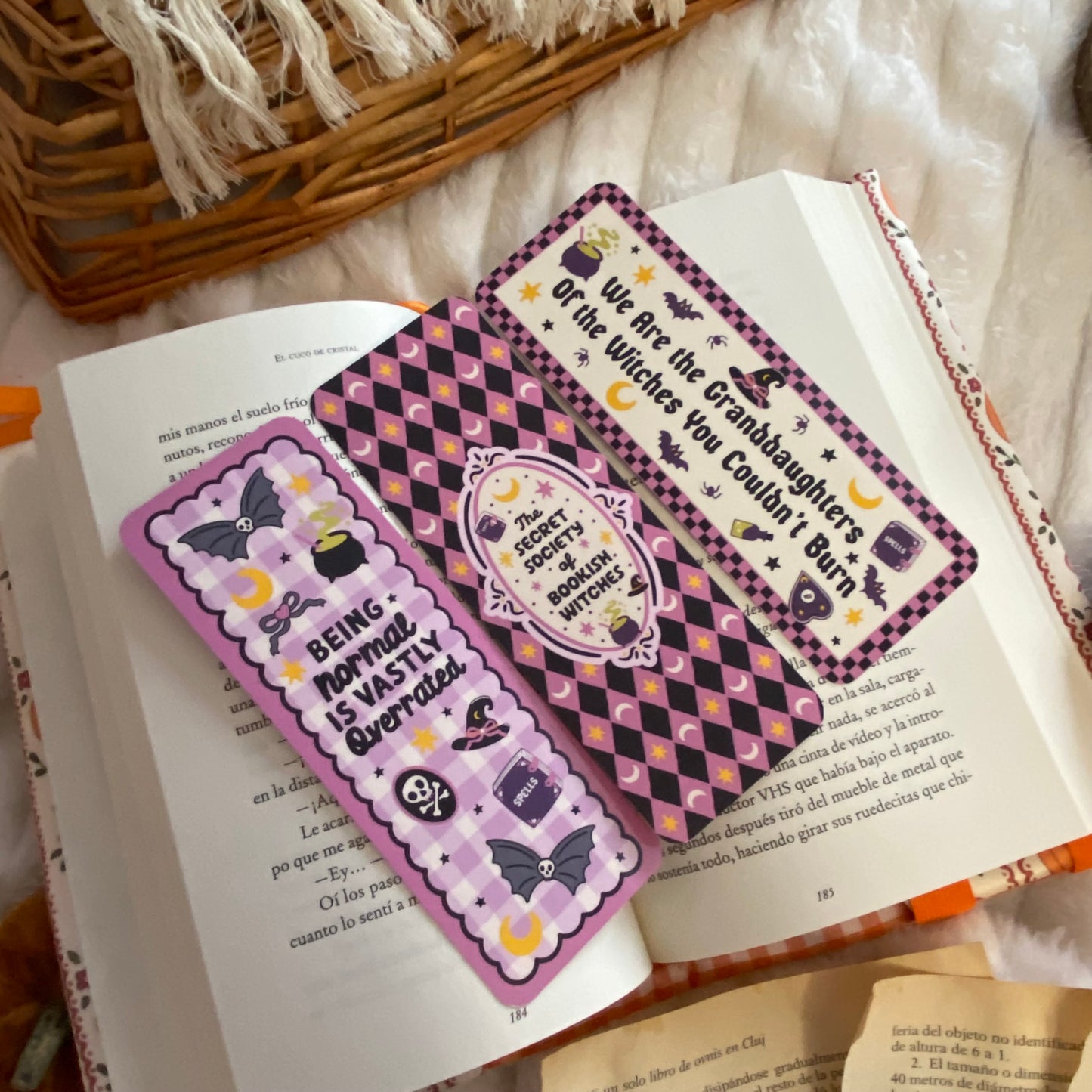 Pack 3 marcapáginas Bookish witches