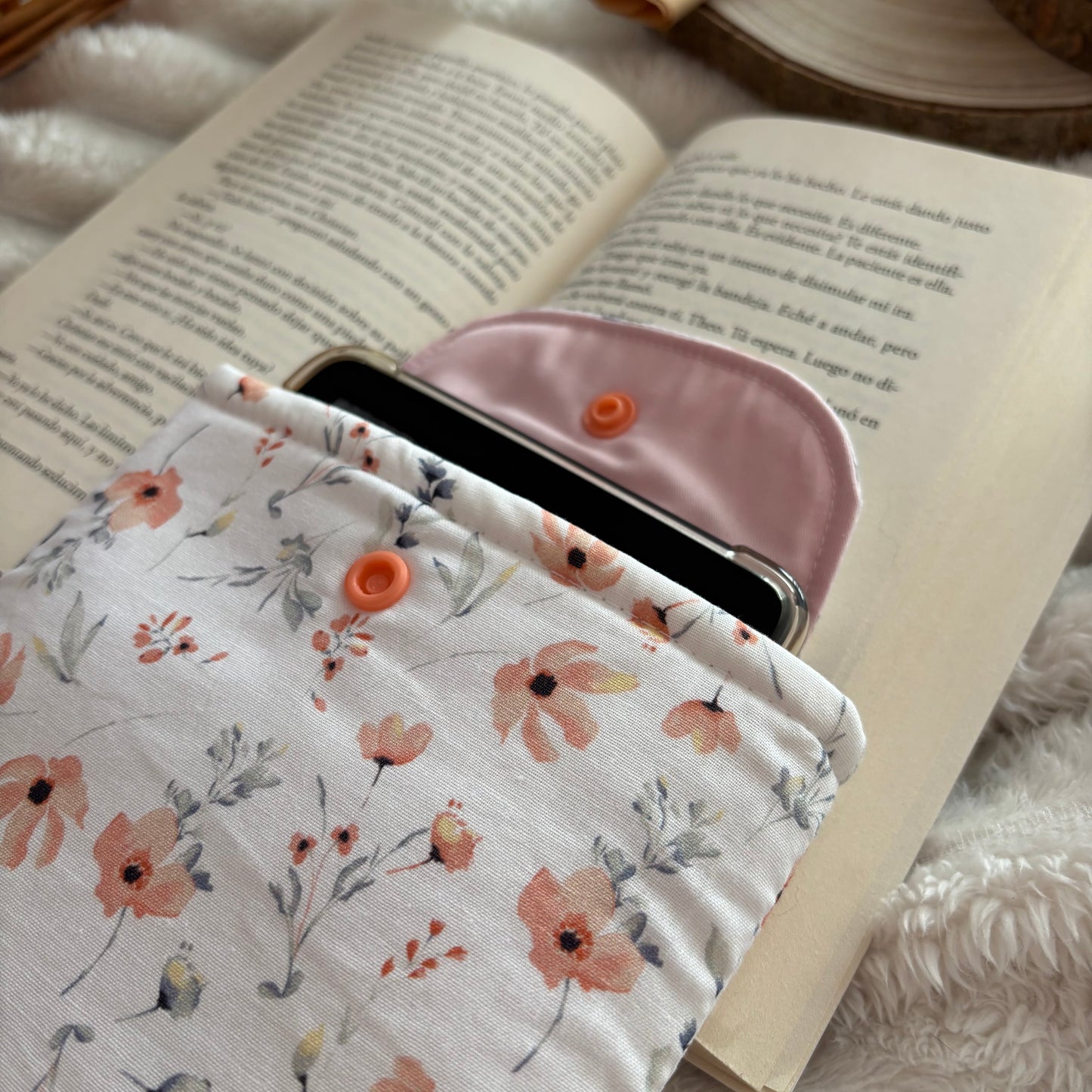 Funda para ebook amapolas