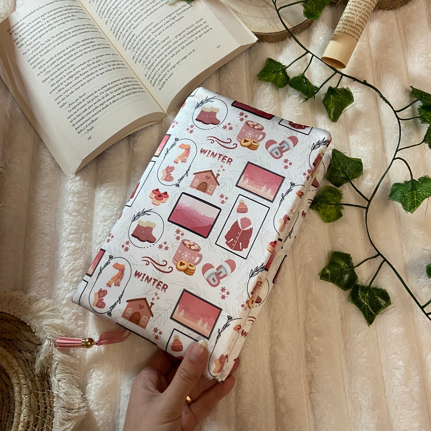 Funda ajustable hello pink winter