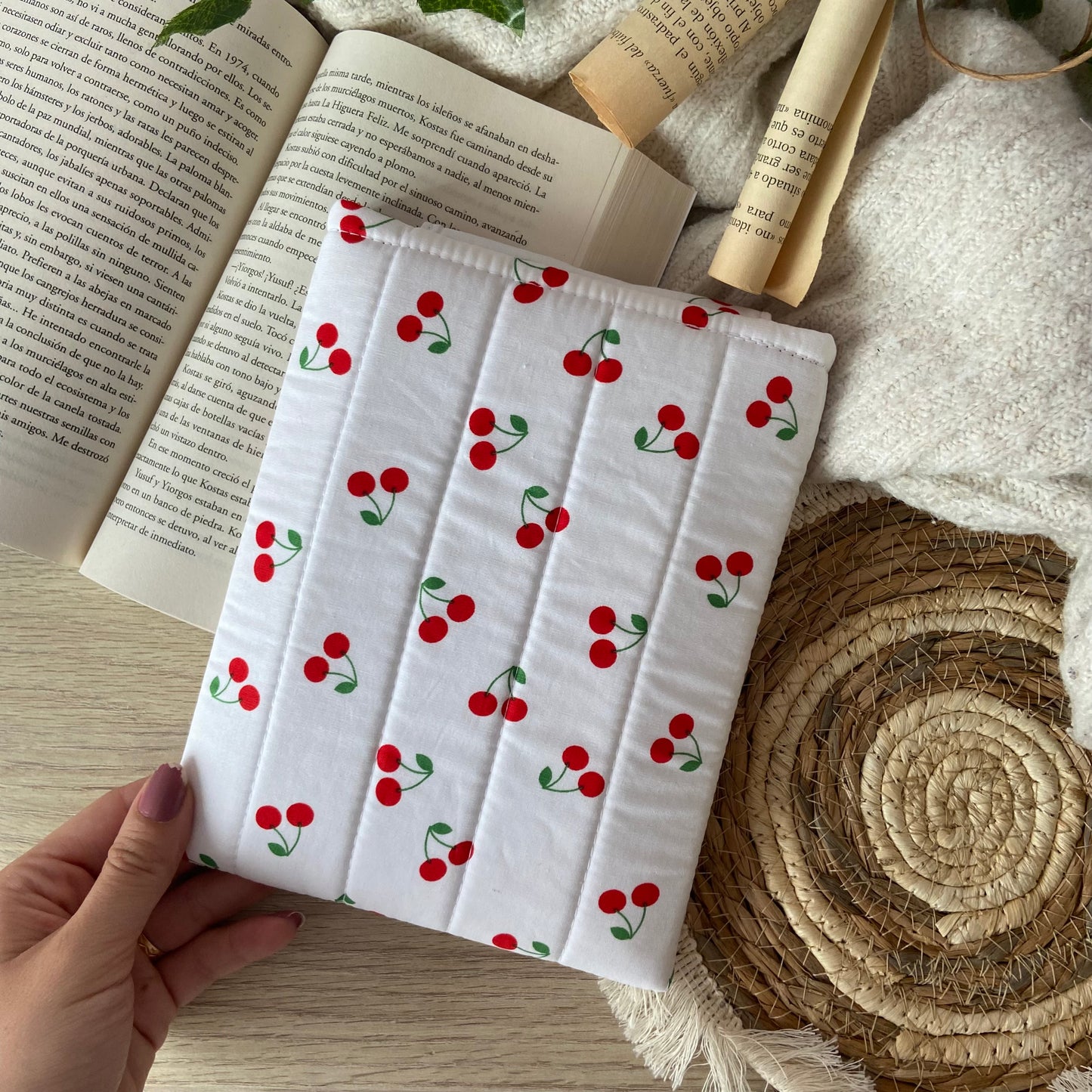 Funda kindle/kobo libra colour cerezitas