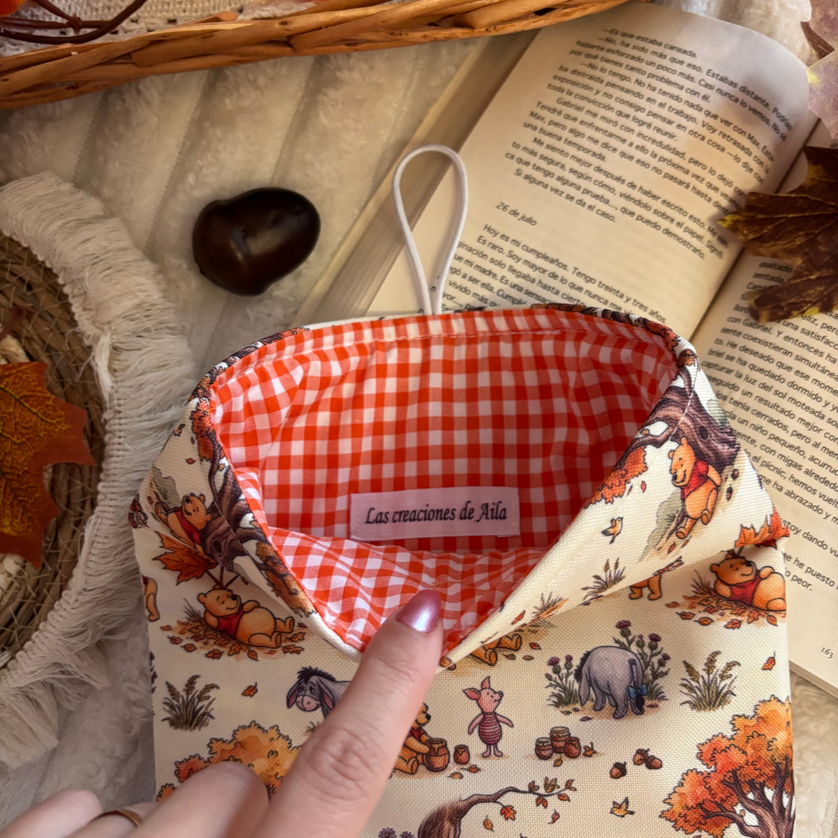 Funda literaria Winnie otoñal impermeable