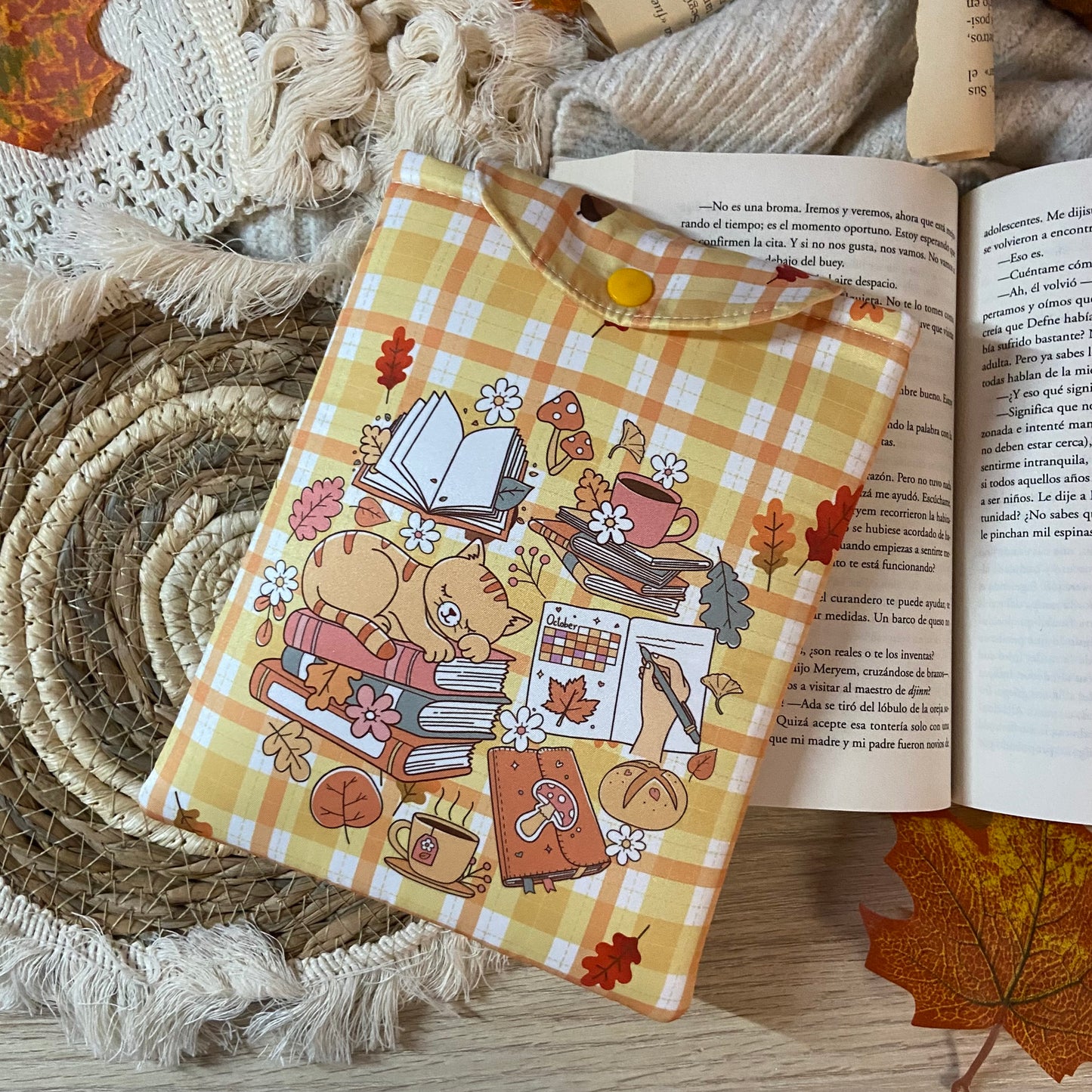 Funda kindle/kobo libra colour cozy cat