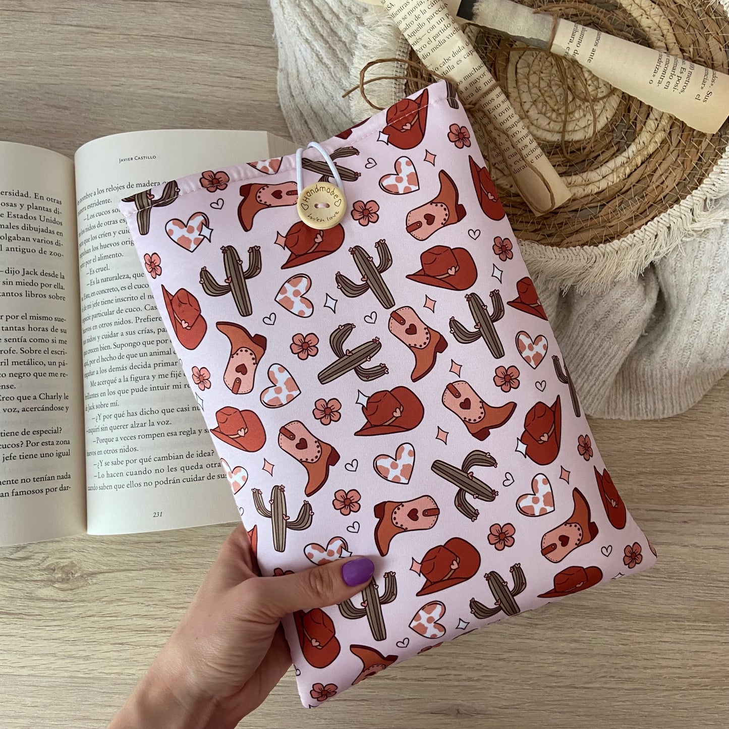 Funda literaria cowboy era