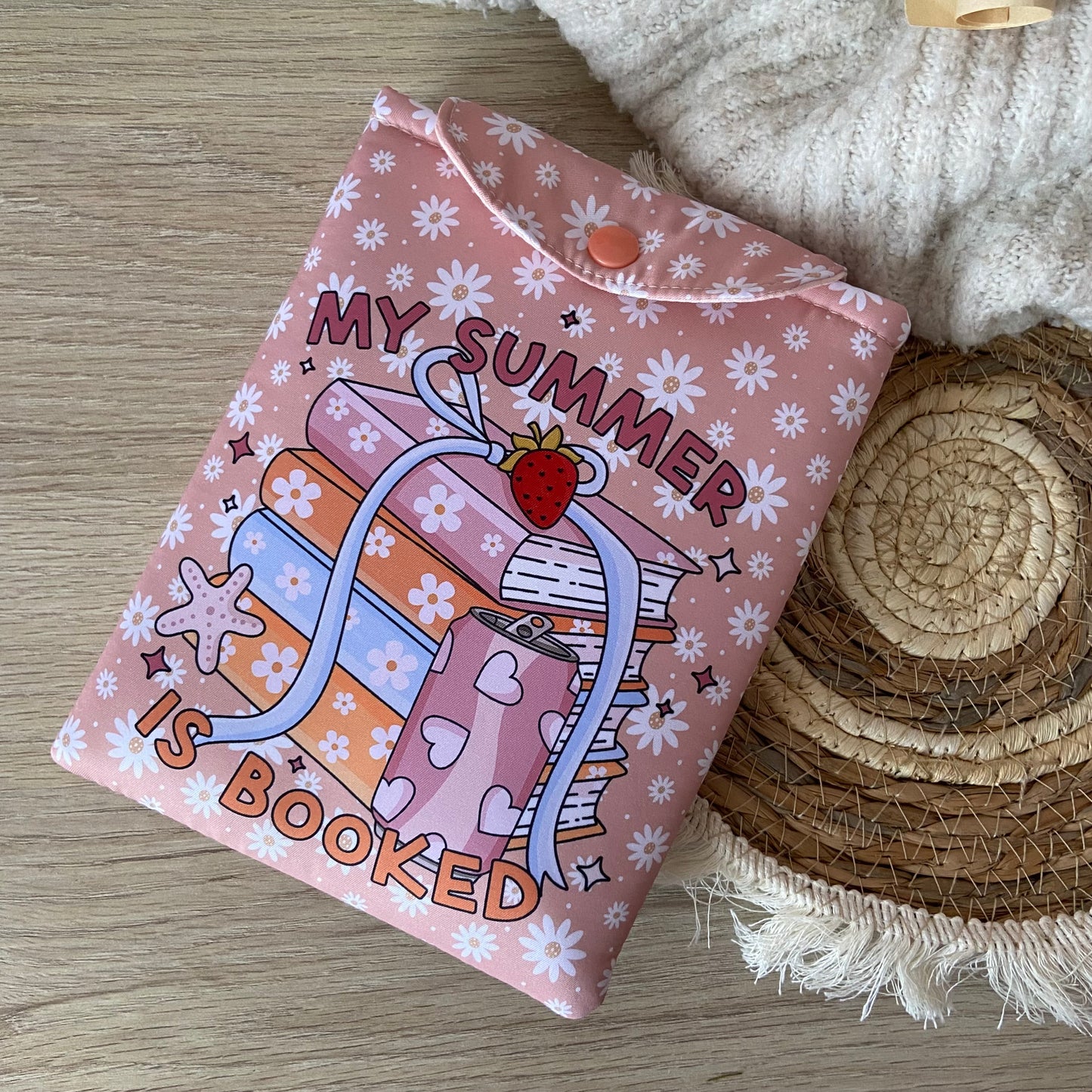 Funda kindle/kobo libra colour my summer is booked