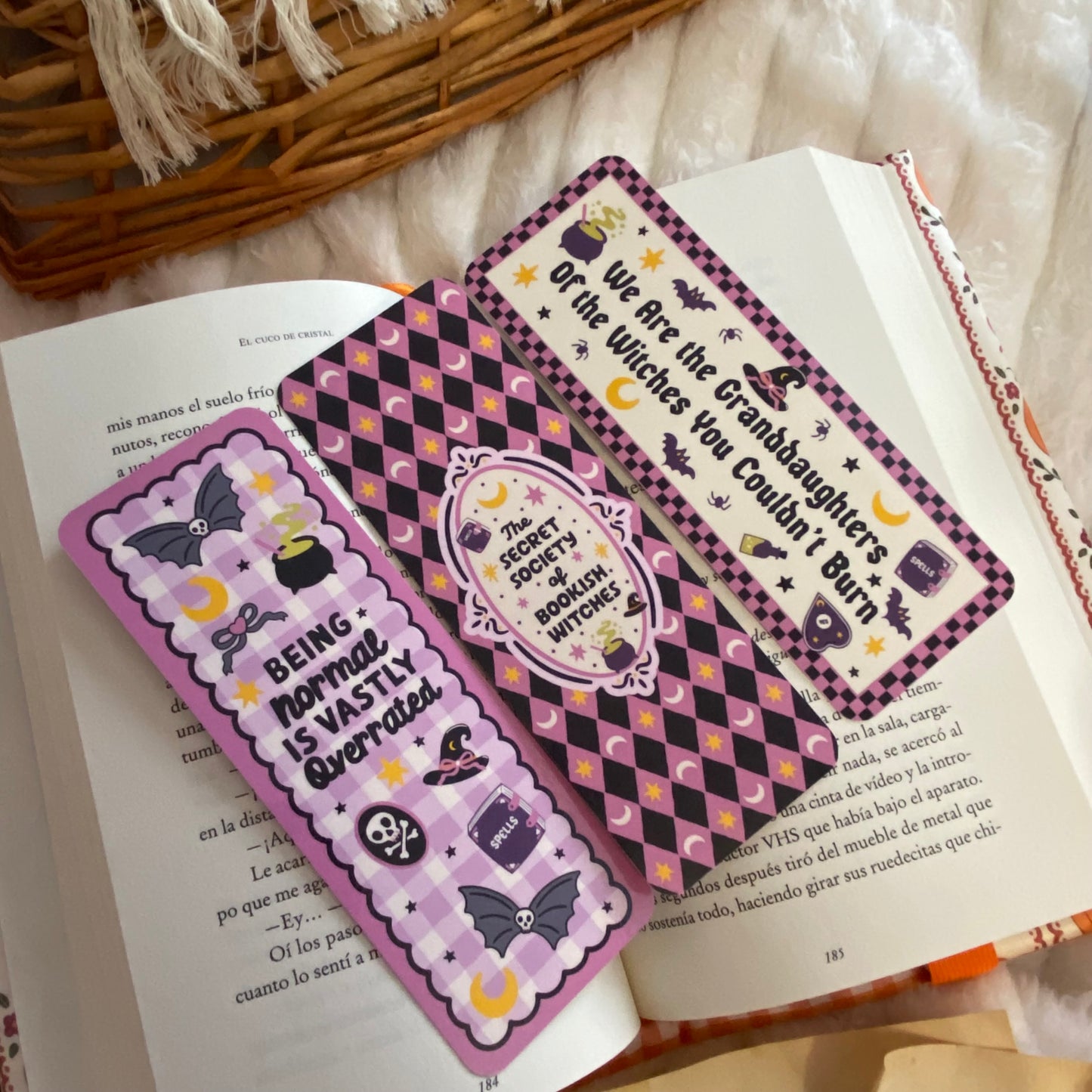 Pack 3 marcapáginas Bookish witches
