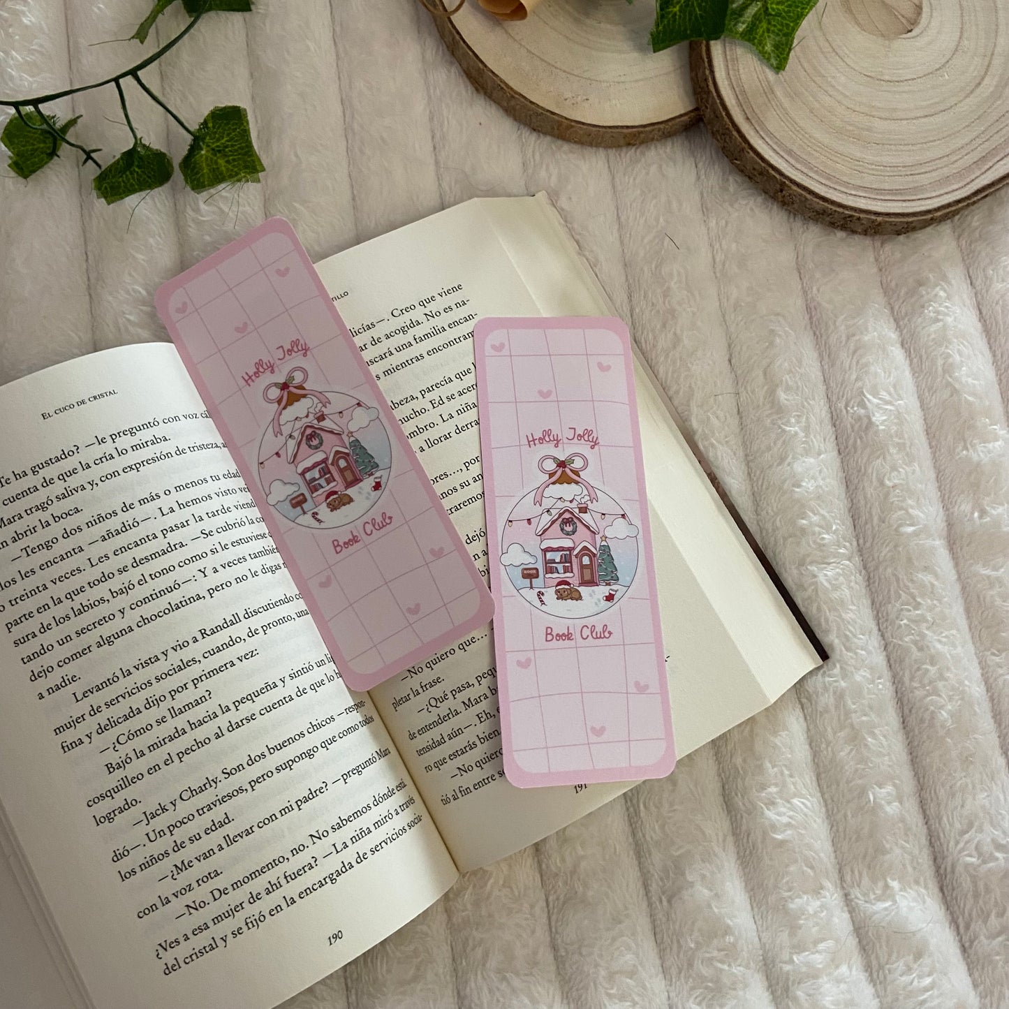 Marcapáginas Holly Jolly bookclub