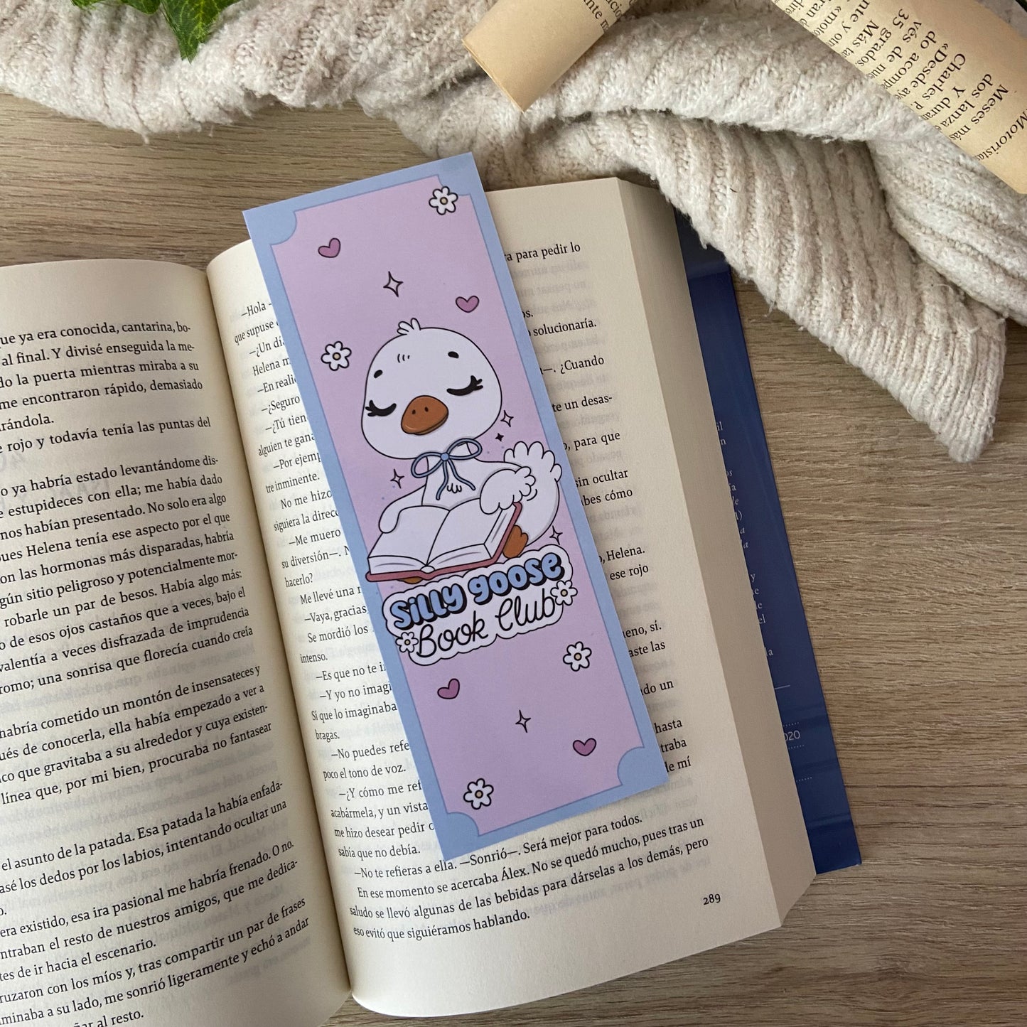 Marcapáginas Silly goose bookclub