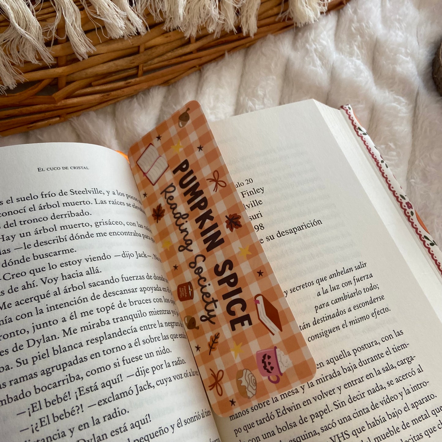 Marcapáginas Pumpkin spice reading society