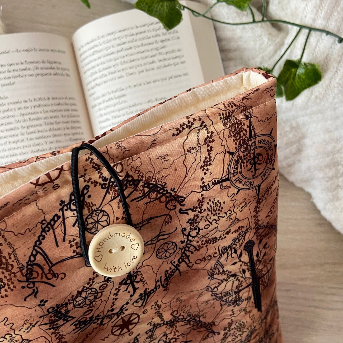 Funda literaria mapa El señor de los anillos