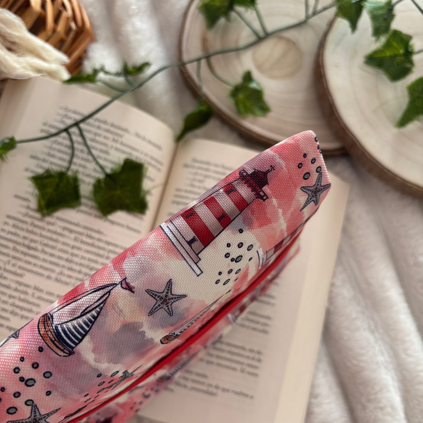 Funda de solapas para ebook faros impermeable