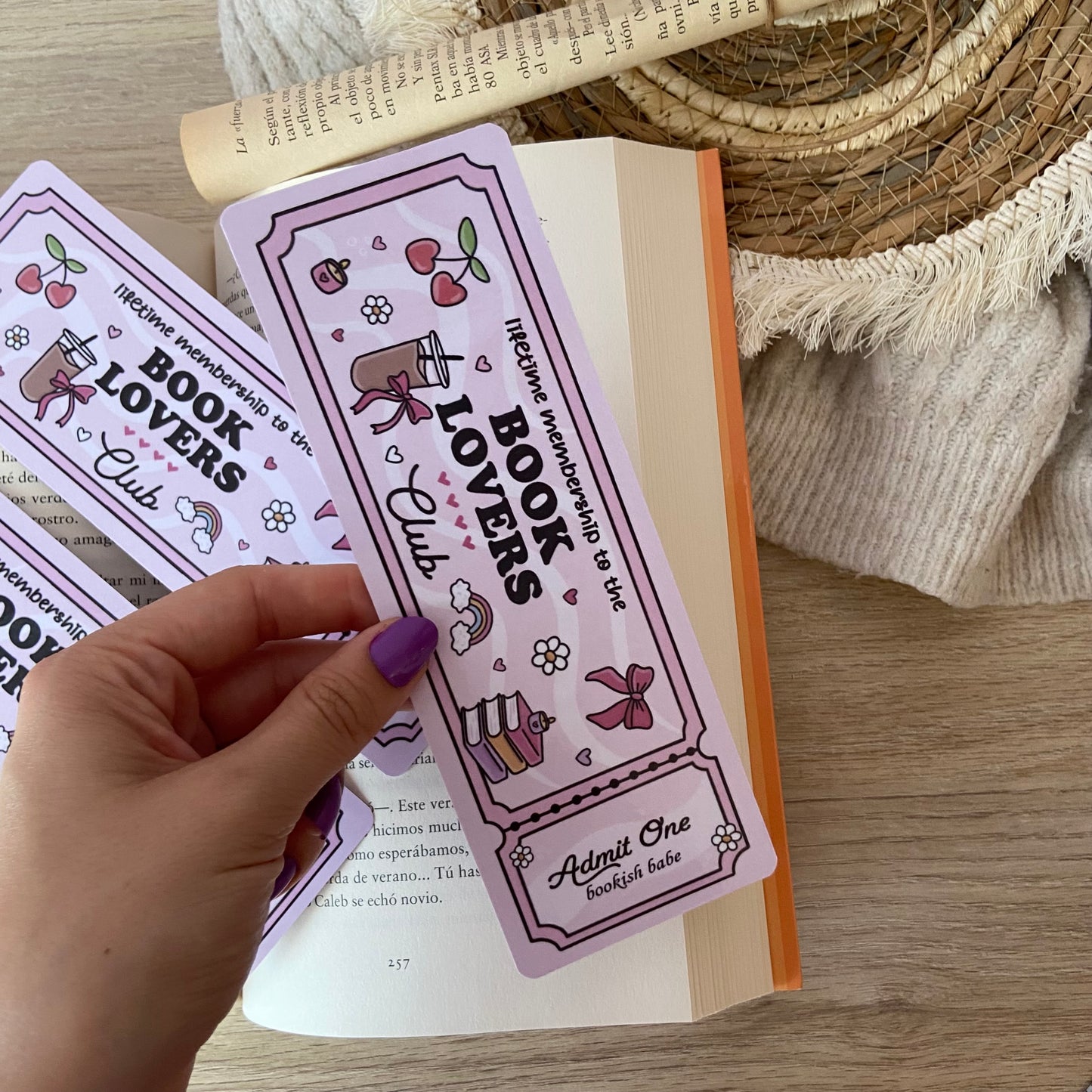 Marcapáginas Book lovers club
