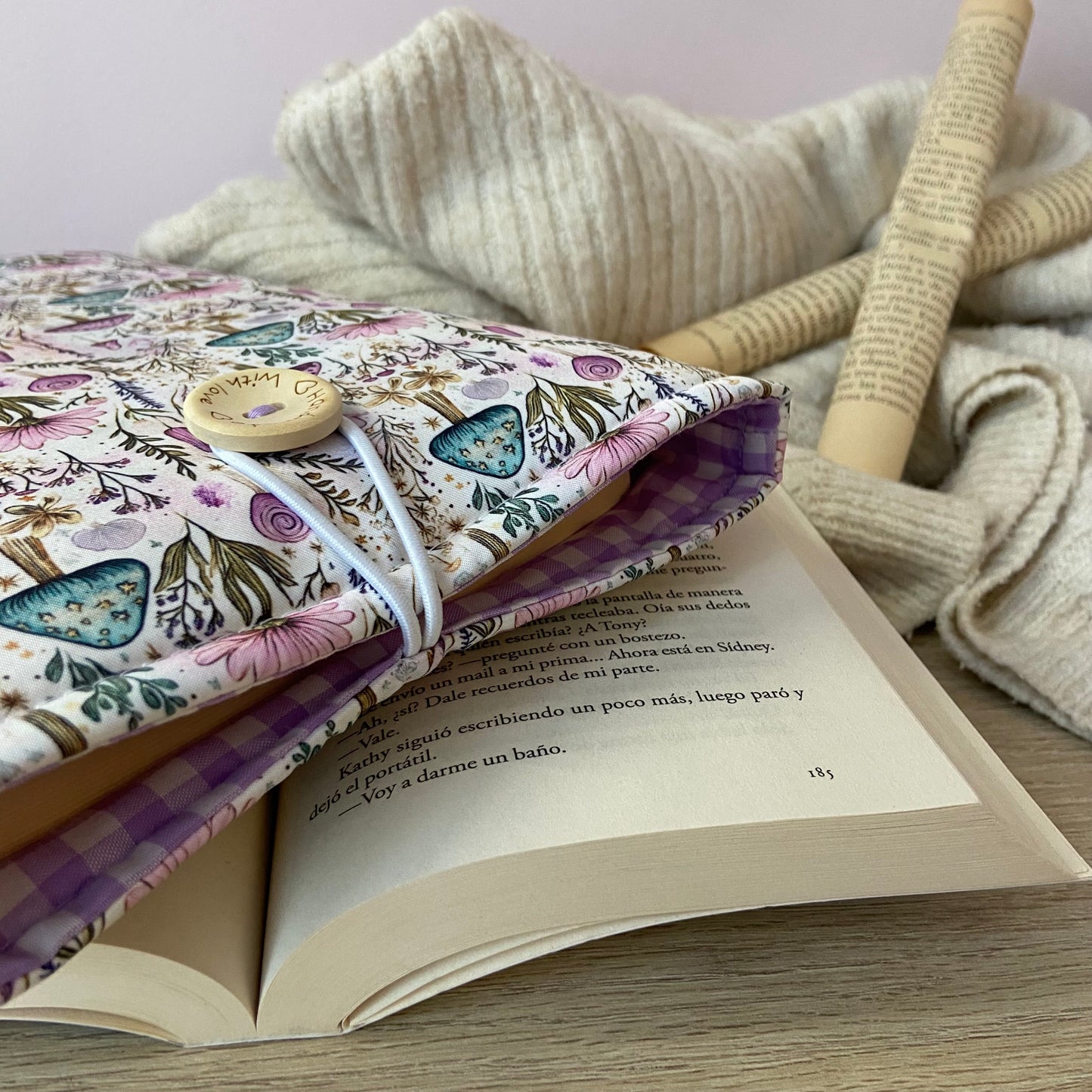 Funda literaria jardín mágico