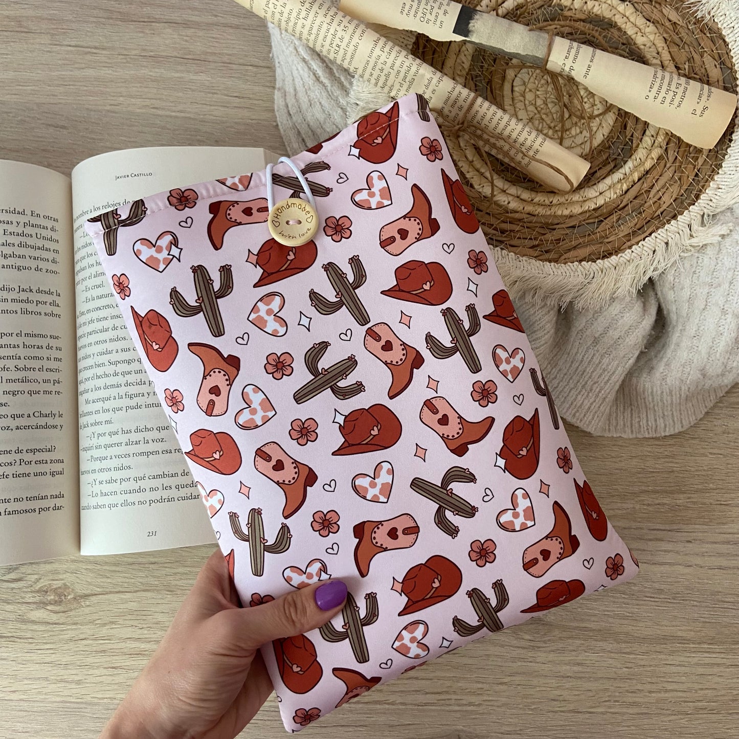 Funda literaria cowboy era
