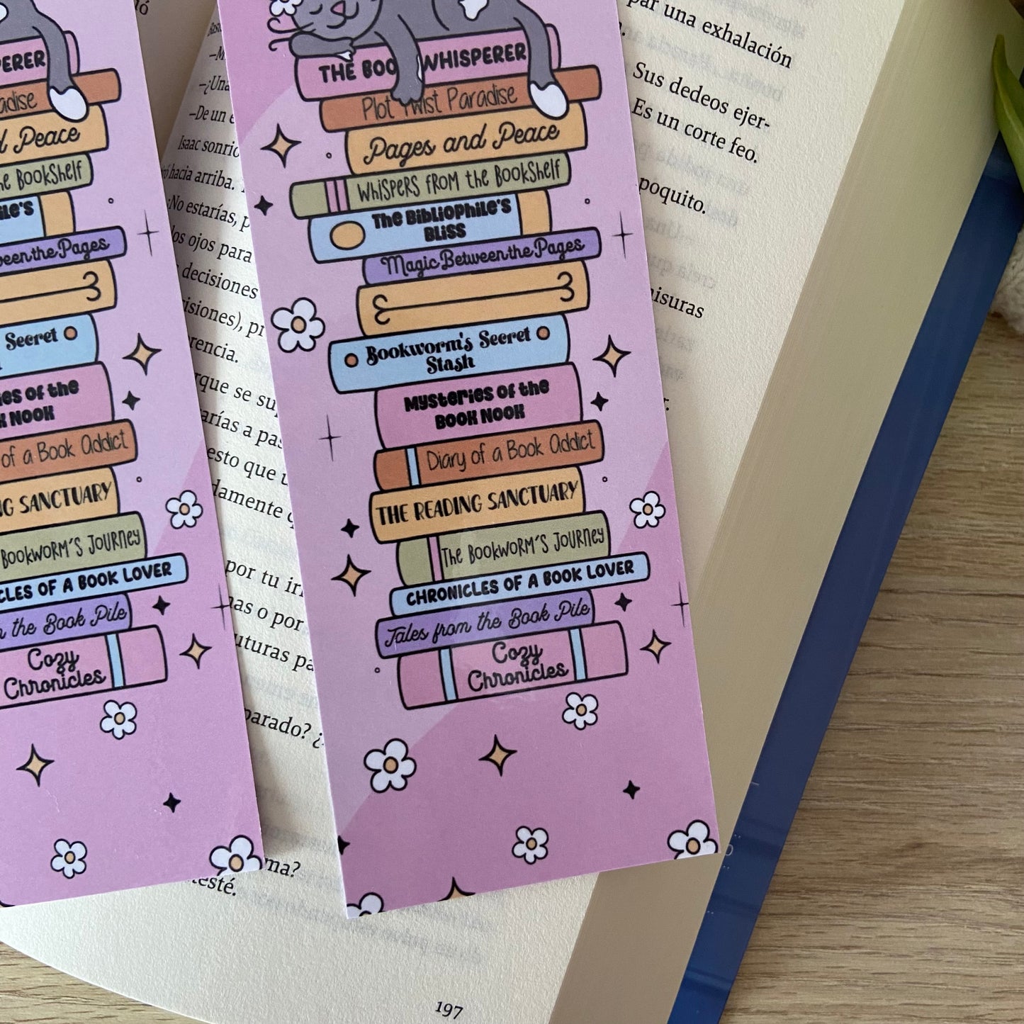 Marcapáginas cat booklover