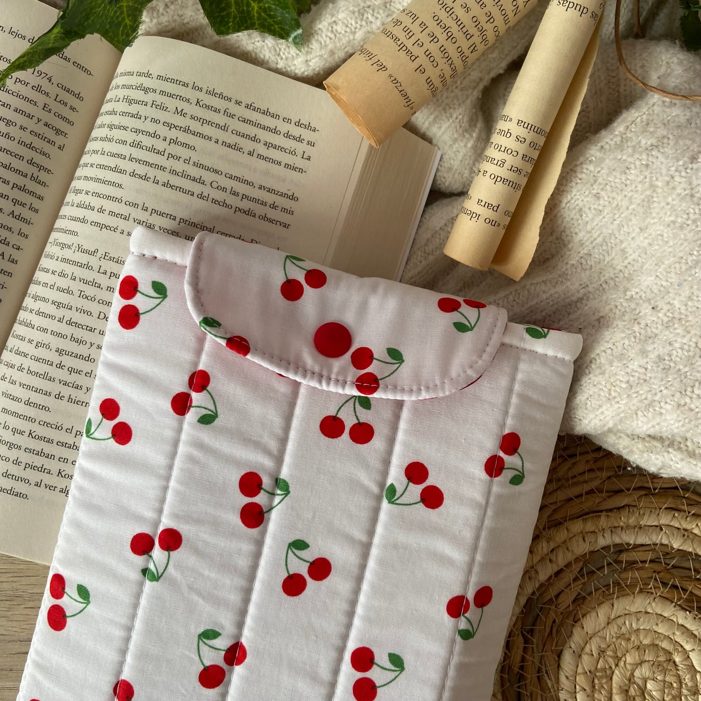 Funda kindle/kobo libra colour cerezitas