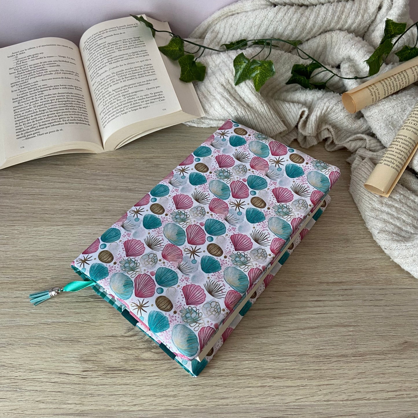 Funda ajustable conchas marinas impermeable