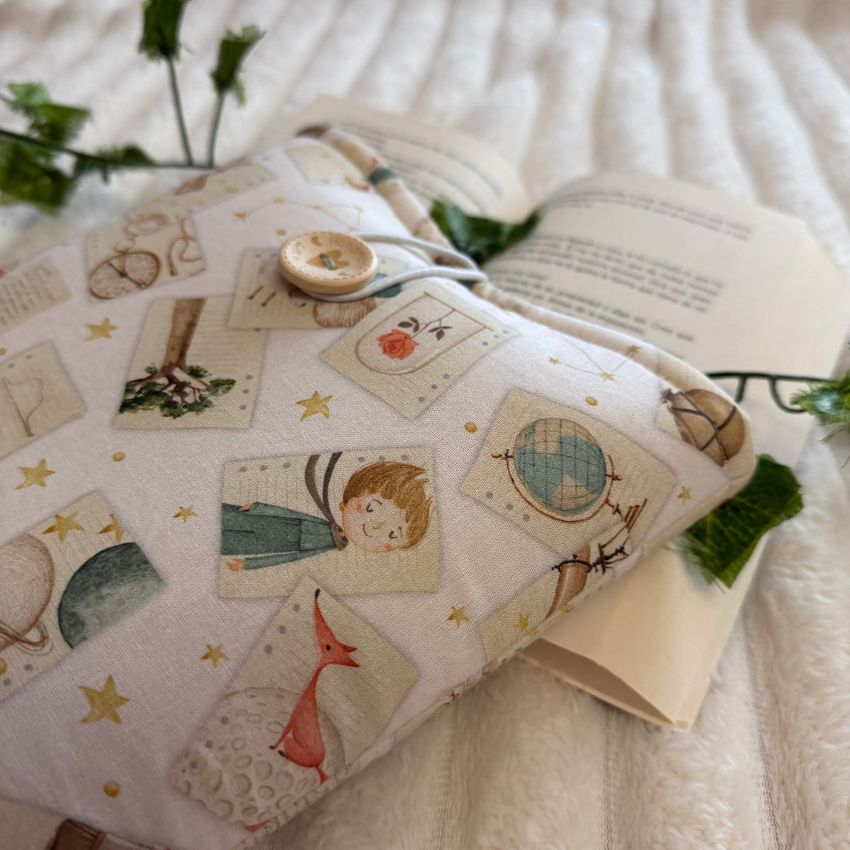 Funda literaria hojas Principito