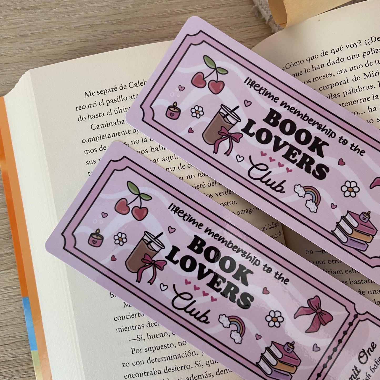 Marcapáginas Book lovers club