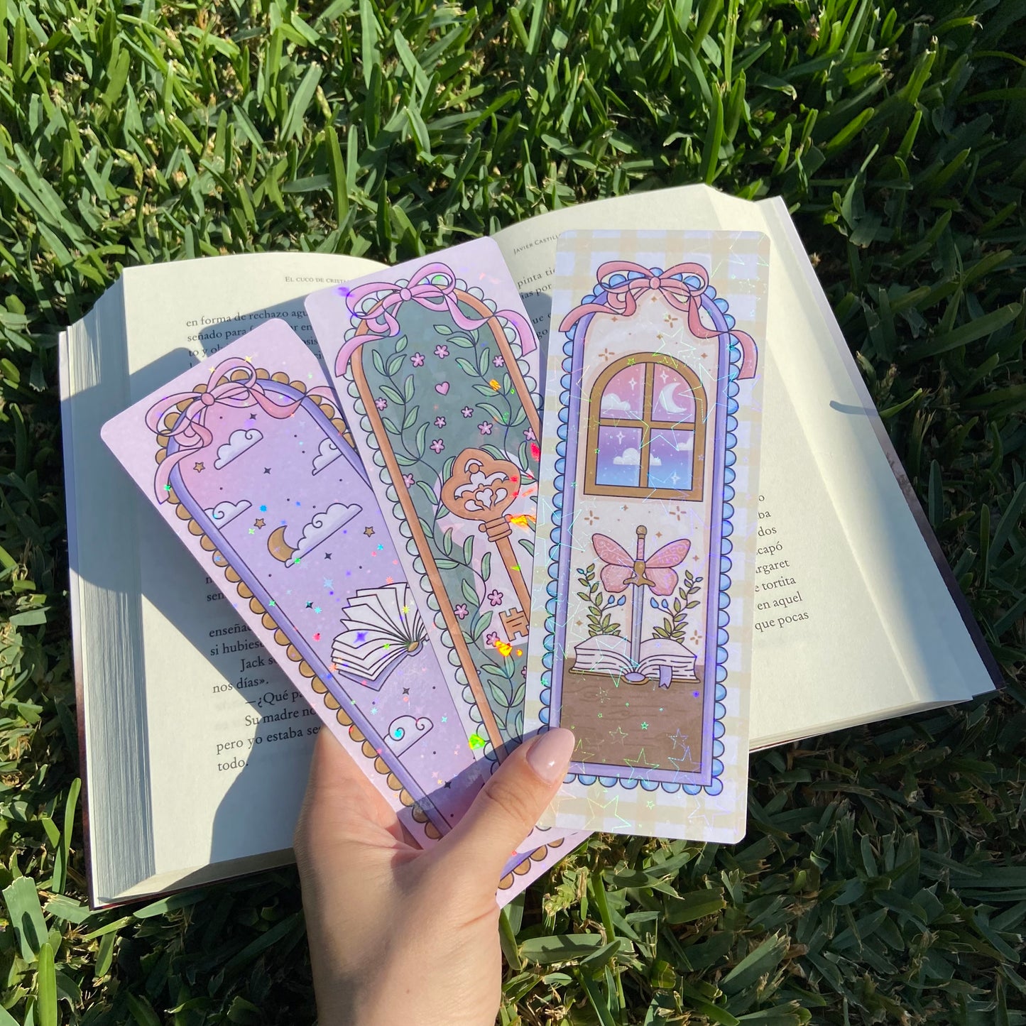 Pack 3 marcapáginas holográficos sueños de papel