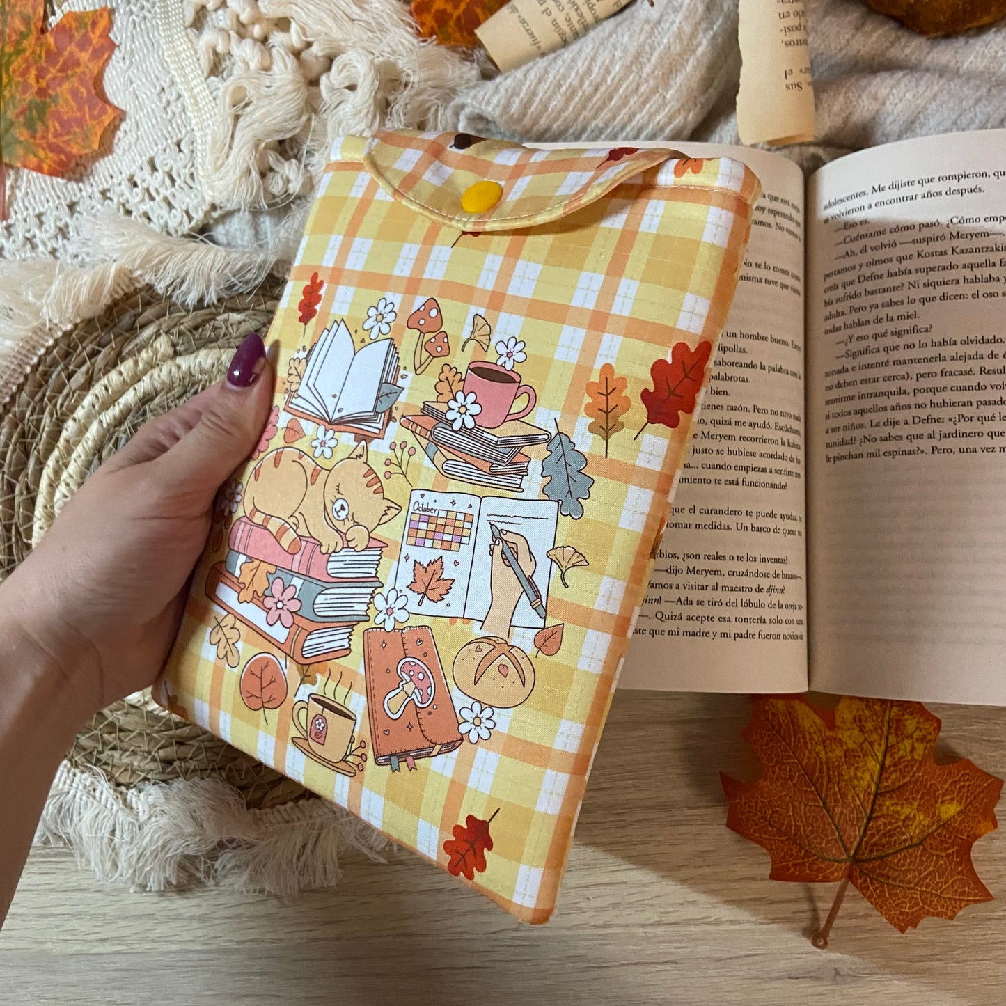 Funda kindle/kobo libra colour cozy cat