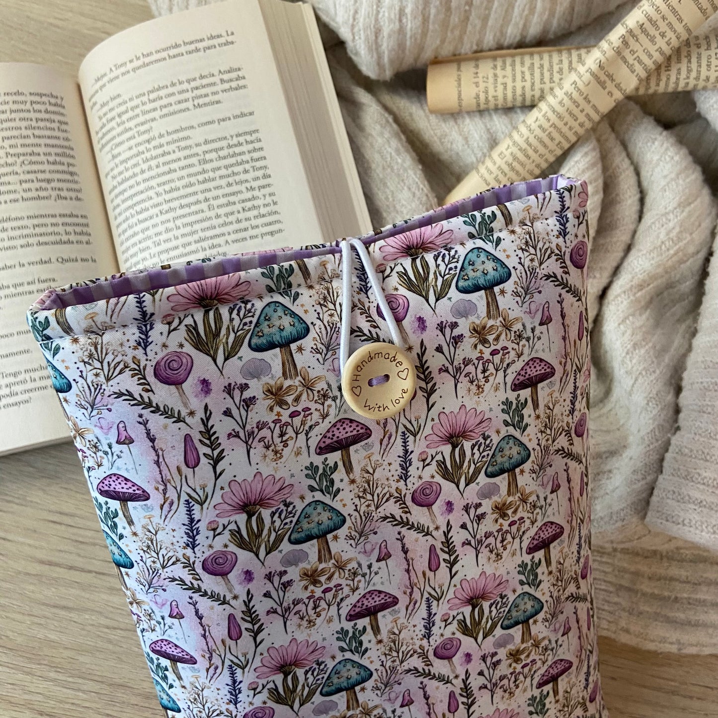 Funda literaria jardín mágico