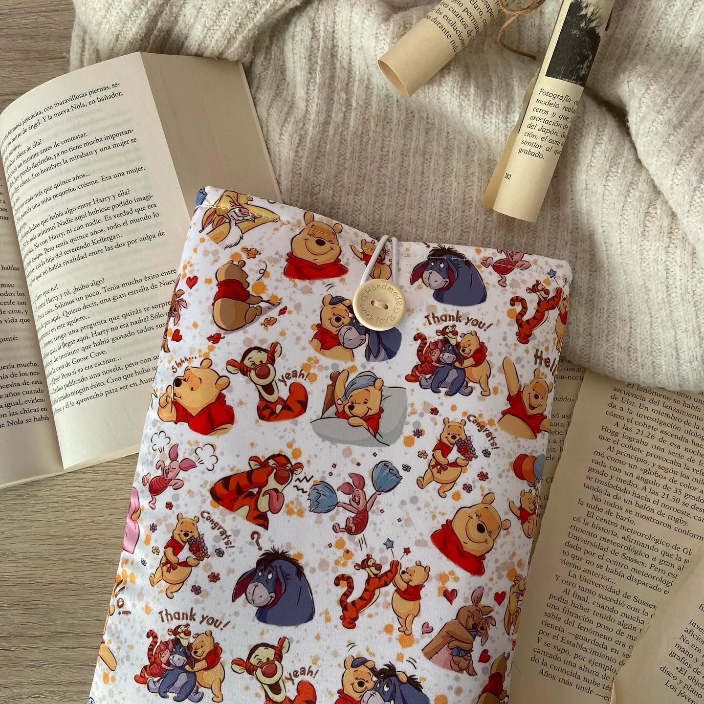Funda literaria Winnie y sus amigos