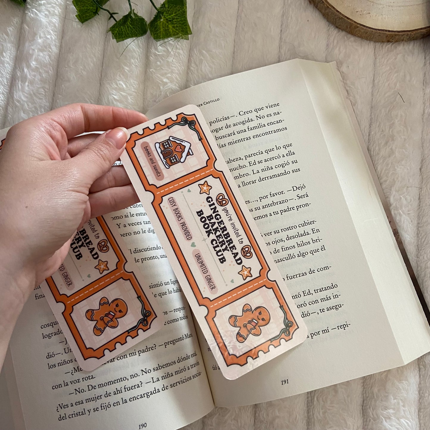 Marcapáginas Gingerbread bakery book club