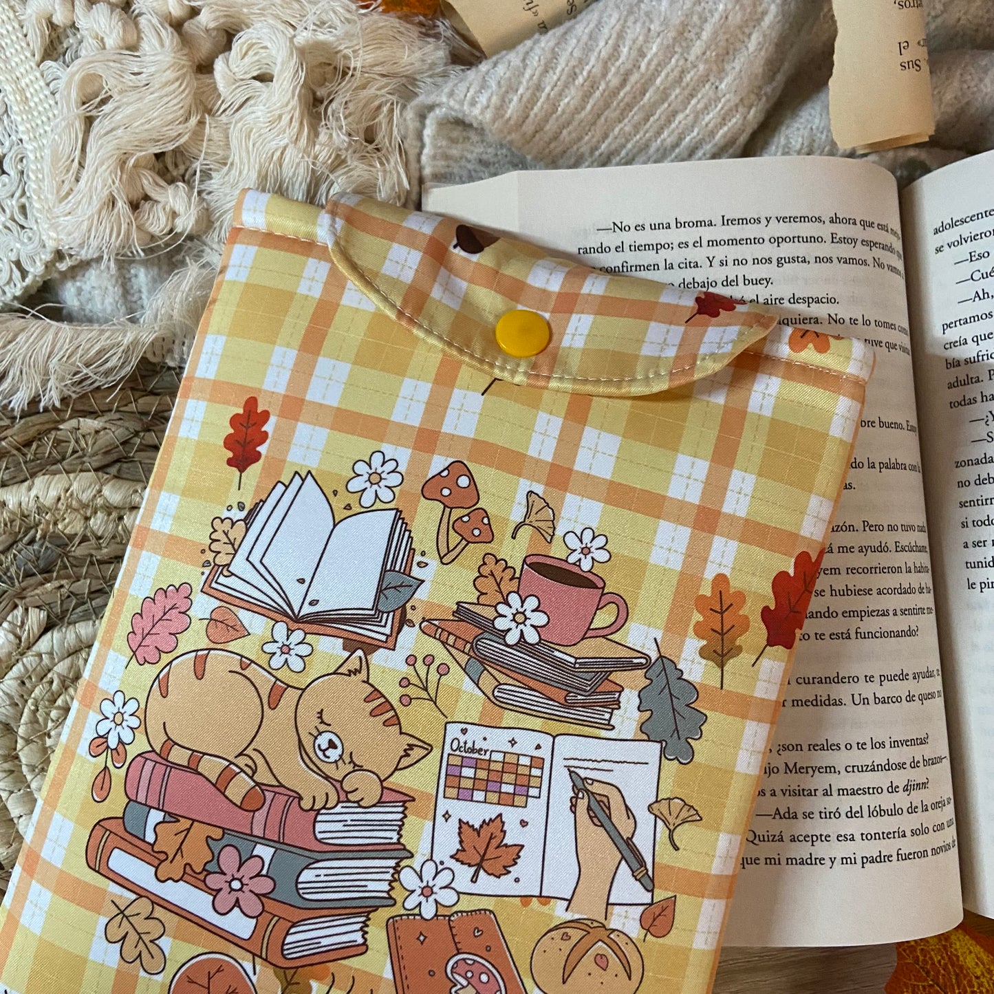 Funda kindle/kobo libra colour cozy cat