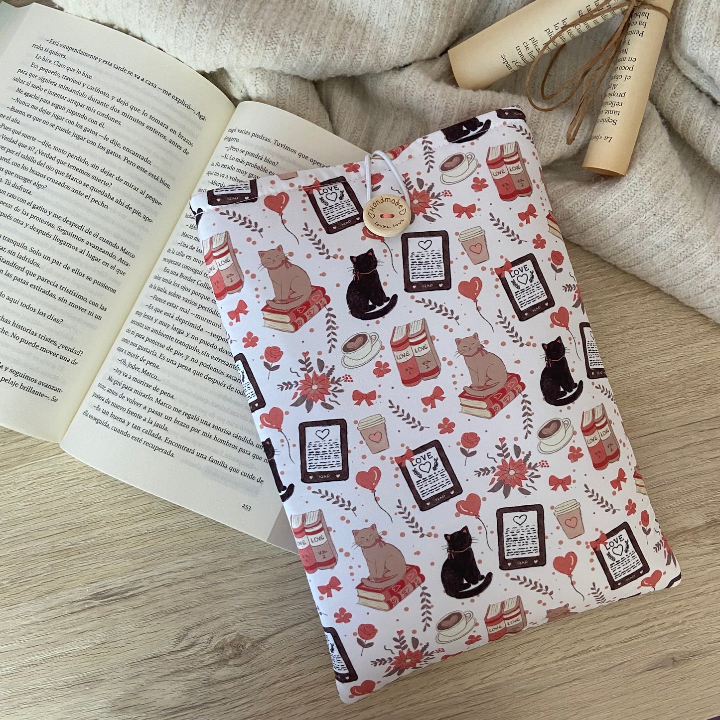 Funda literaria lectura kindle cozy