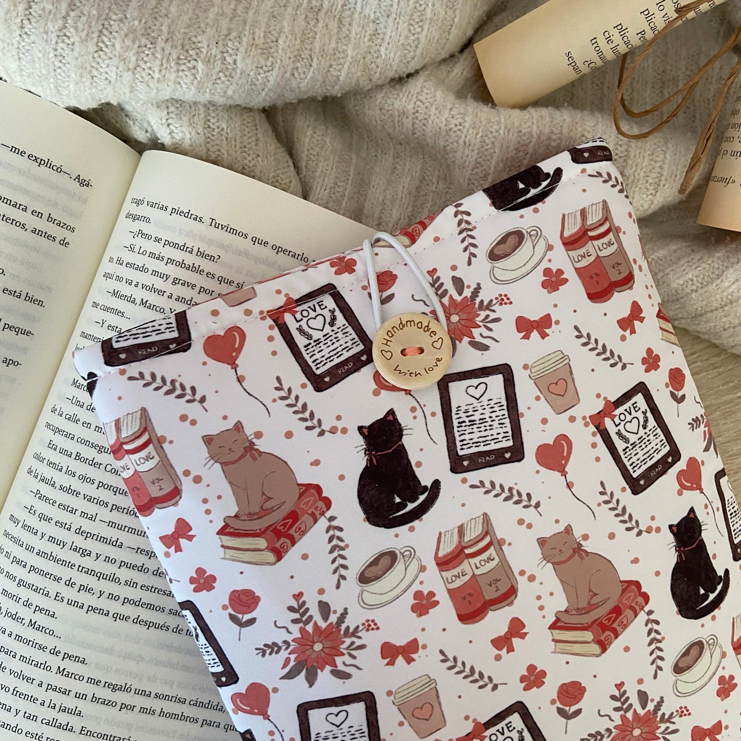 Funda literaria lectura kindle cozy
